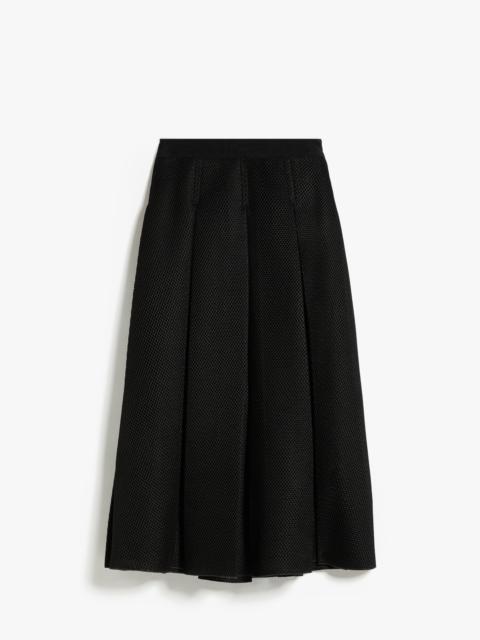 Max Mara Midi Skirt In Mesh Effect Jersey REVERSIBLE