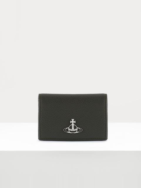 Vivienne Westwood Grain Leather Long Card Holder Reversible