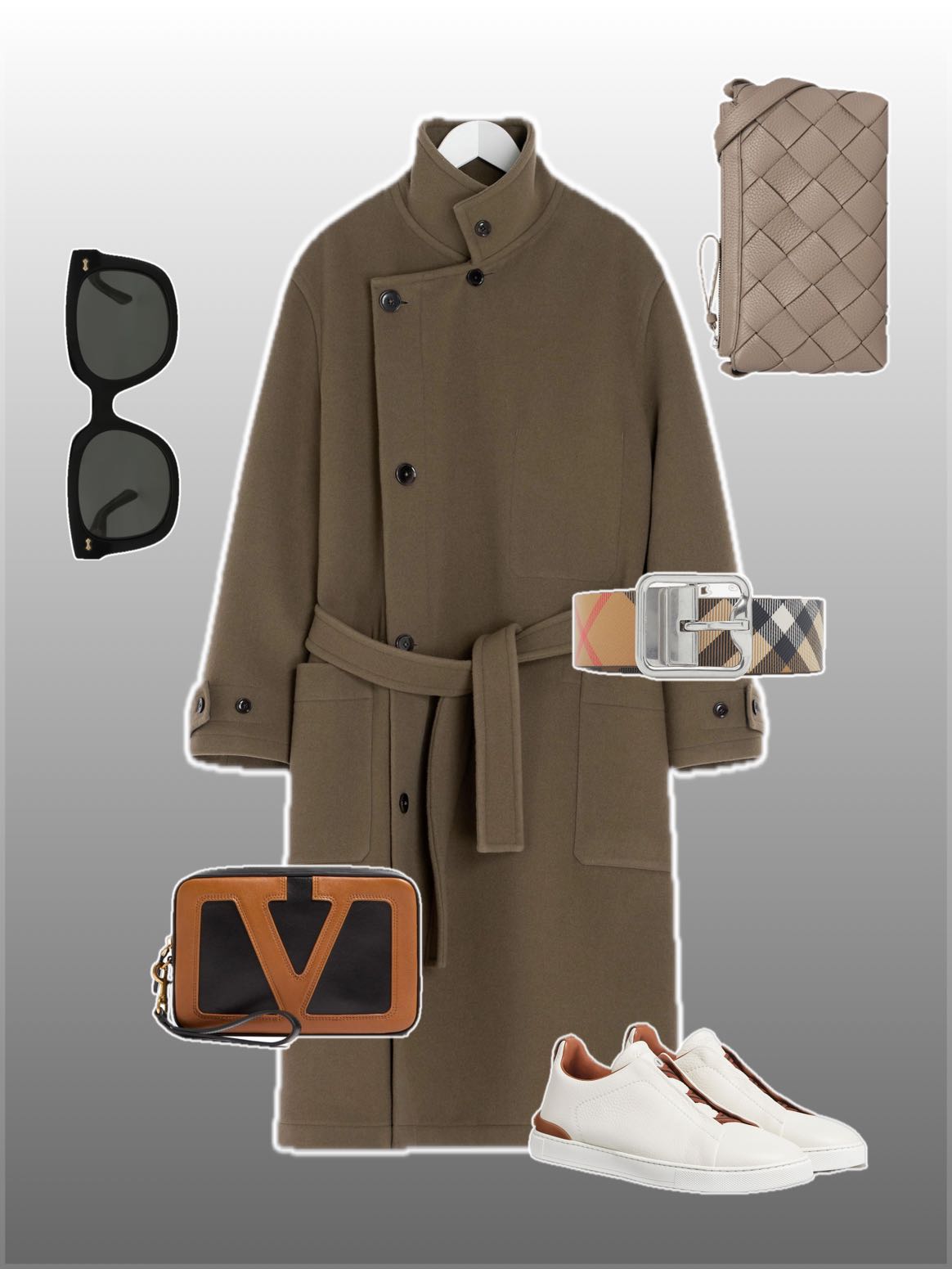 Lemaire WRAP COAT - CO1037 LF1116_BR500 | REVERSIBLE