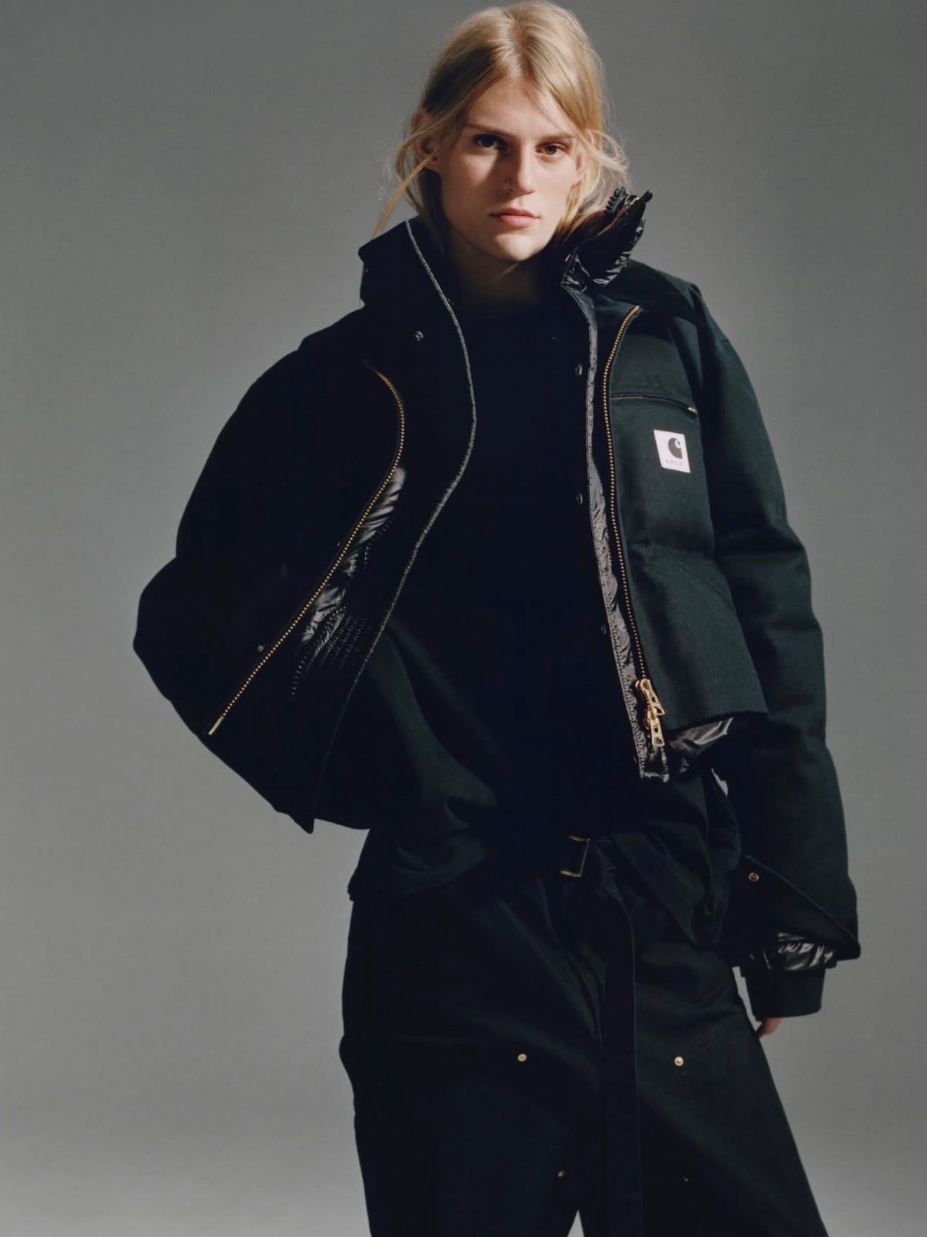 sacai Carhartt WIP Duck x Wool Knit Blouson - 25-08085-642 