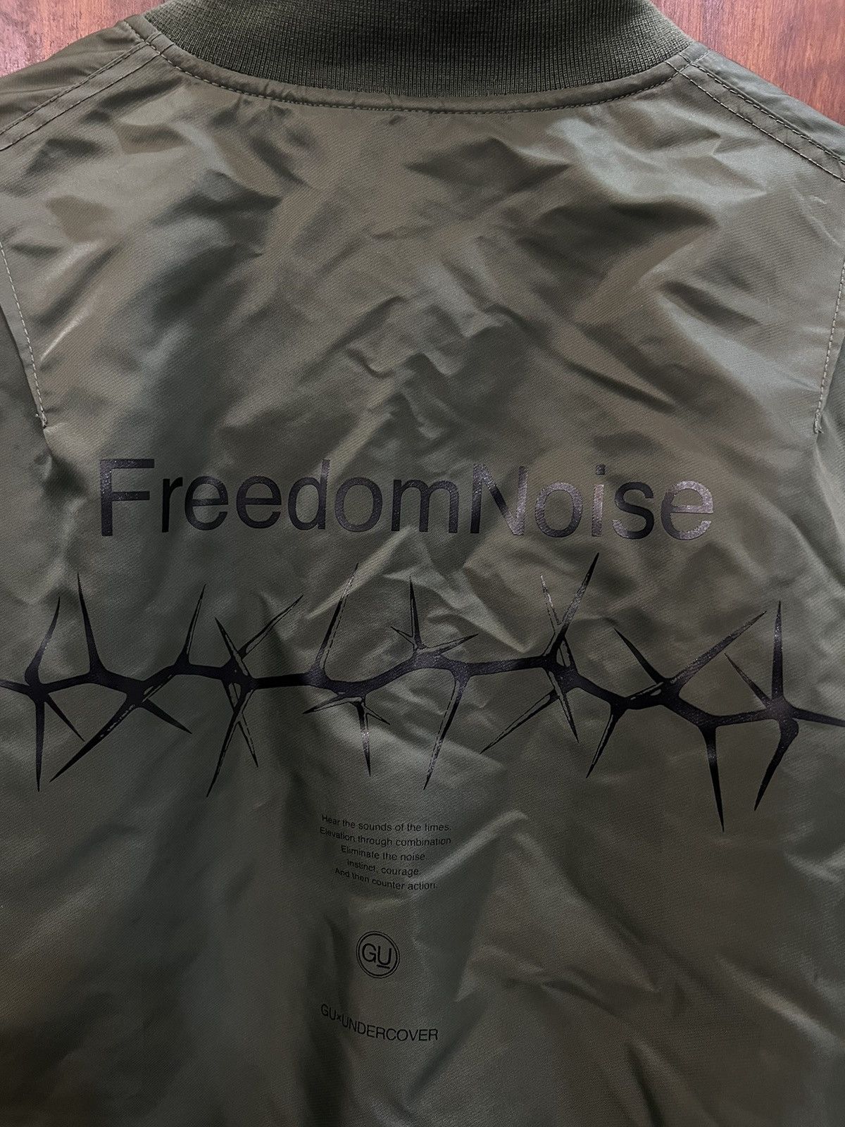 GU X Undercover Freedom Noise Bomber Jacket - 13