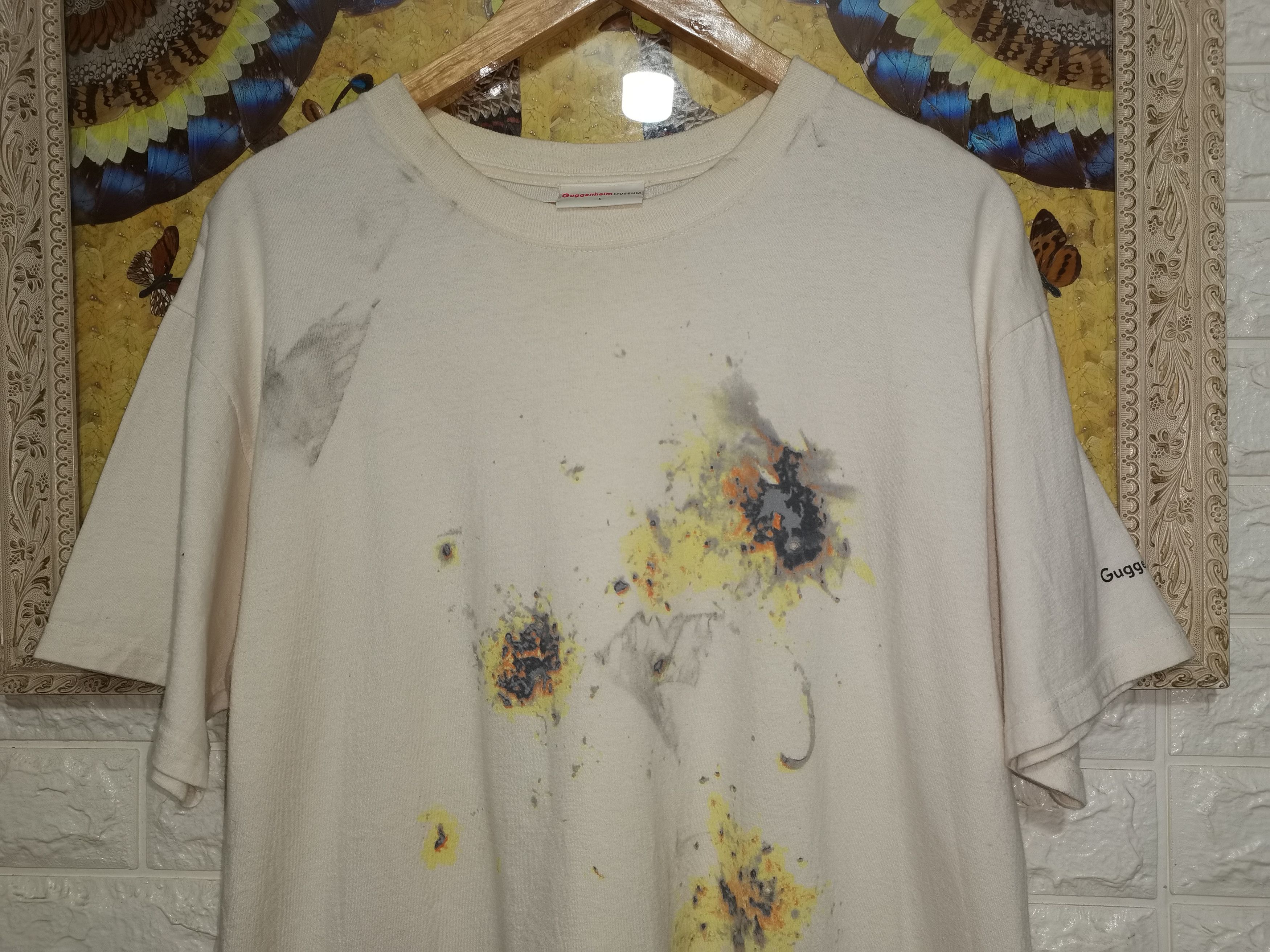 Studio D'Artisan Cai Guo-Qiang gunpowder medium w bullet holes shirt ...