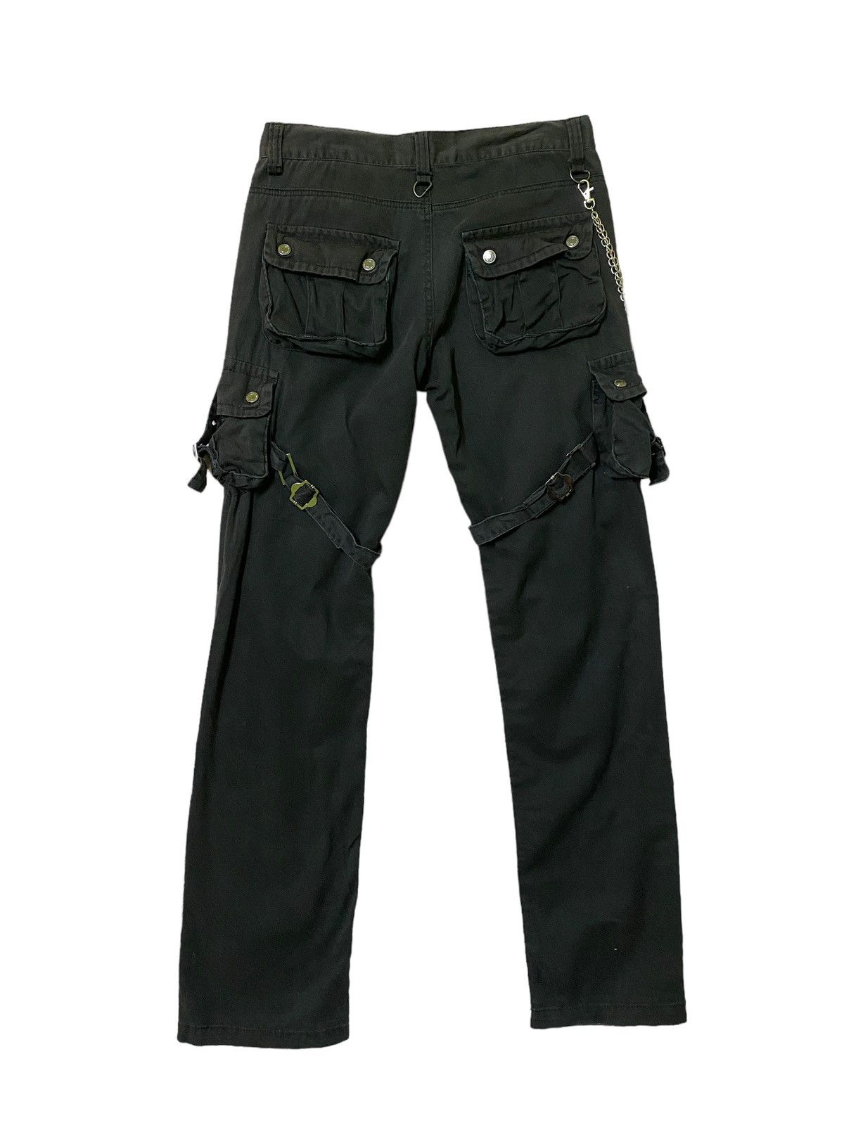 Japanese Brand LowBox Bondage Multipocket Punk Cargo Pants - 2