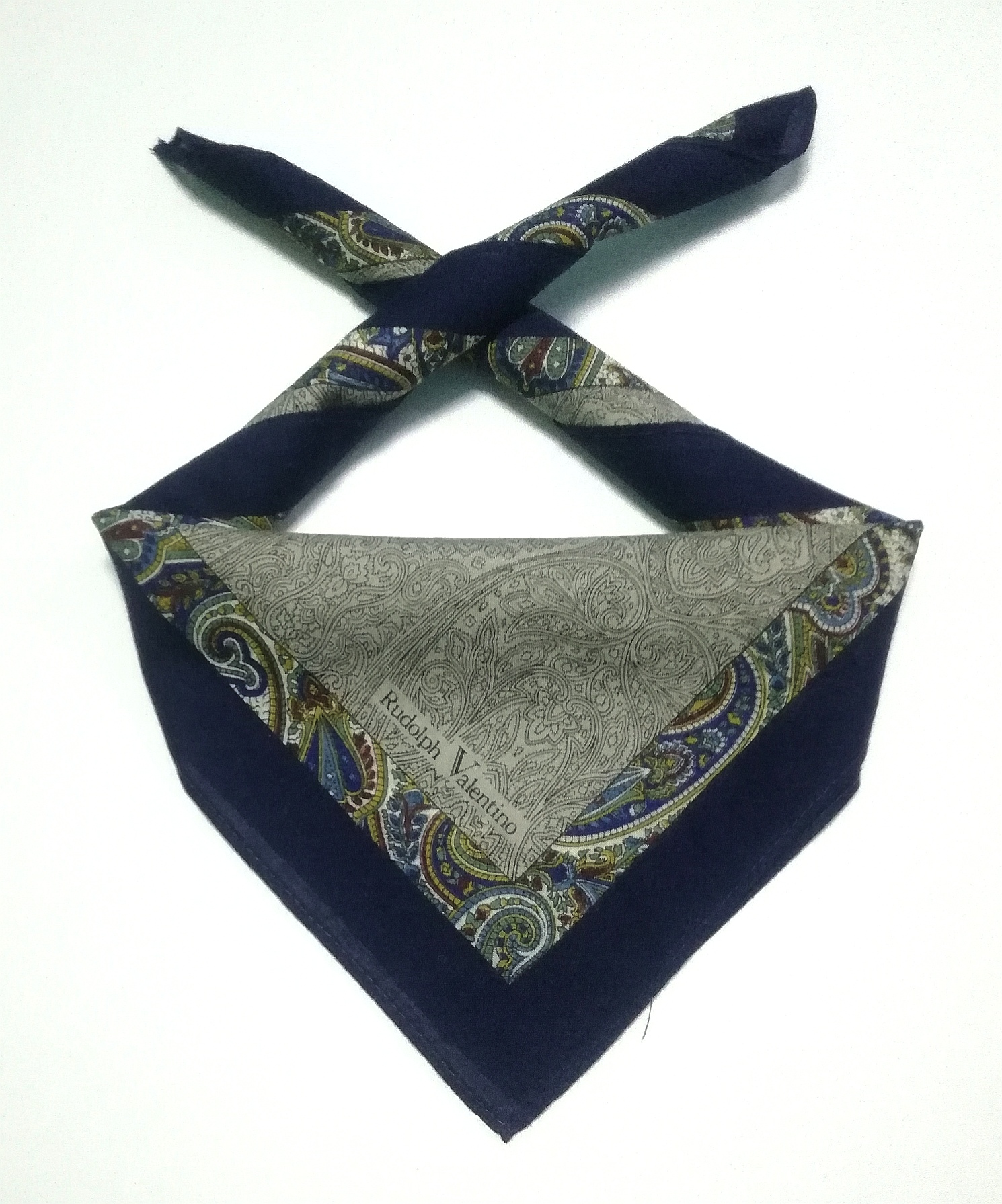 Rudolph Valentino bandana handkerchief Paisley Design - 1