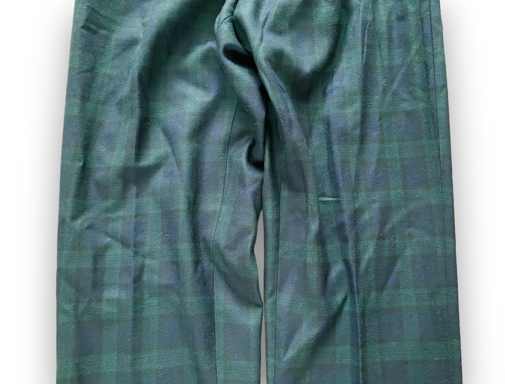Burberry Pants Tartan Black Watch Check Vintage Green Retro - 3