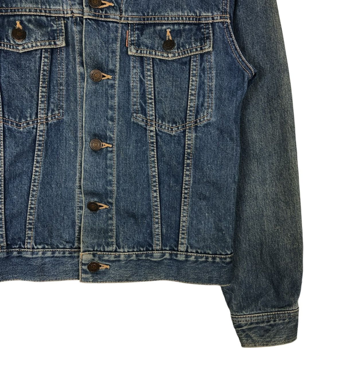 🔥VINTAGE CROPPED DENIM TRUCKER JACKET EDWI - 7