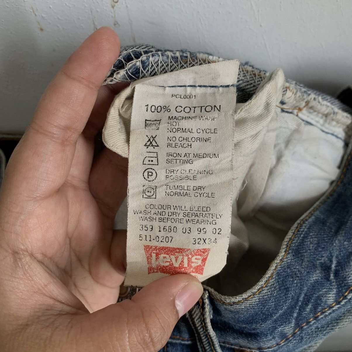 Vintage - Levis Lot 511 Rare Stone Wash Jeans Denim - 13