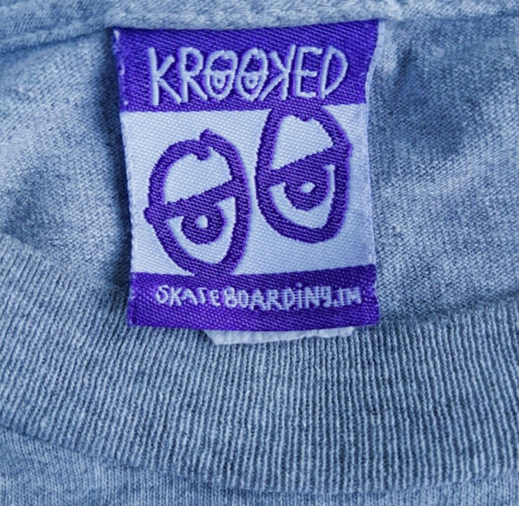 Vintage 90's KROOKED MARK GONZALES Made In Usa Old Skate Punk Powell Hook-Ups World Industries Thrasher Flip - 3