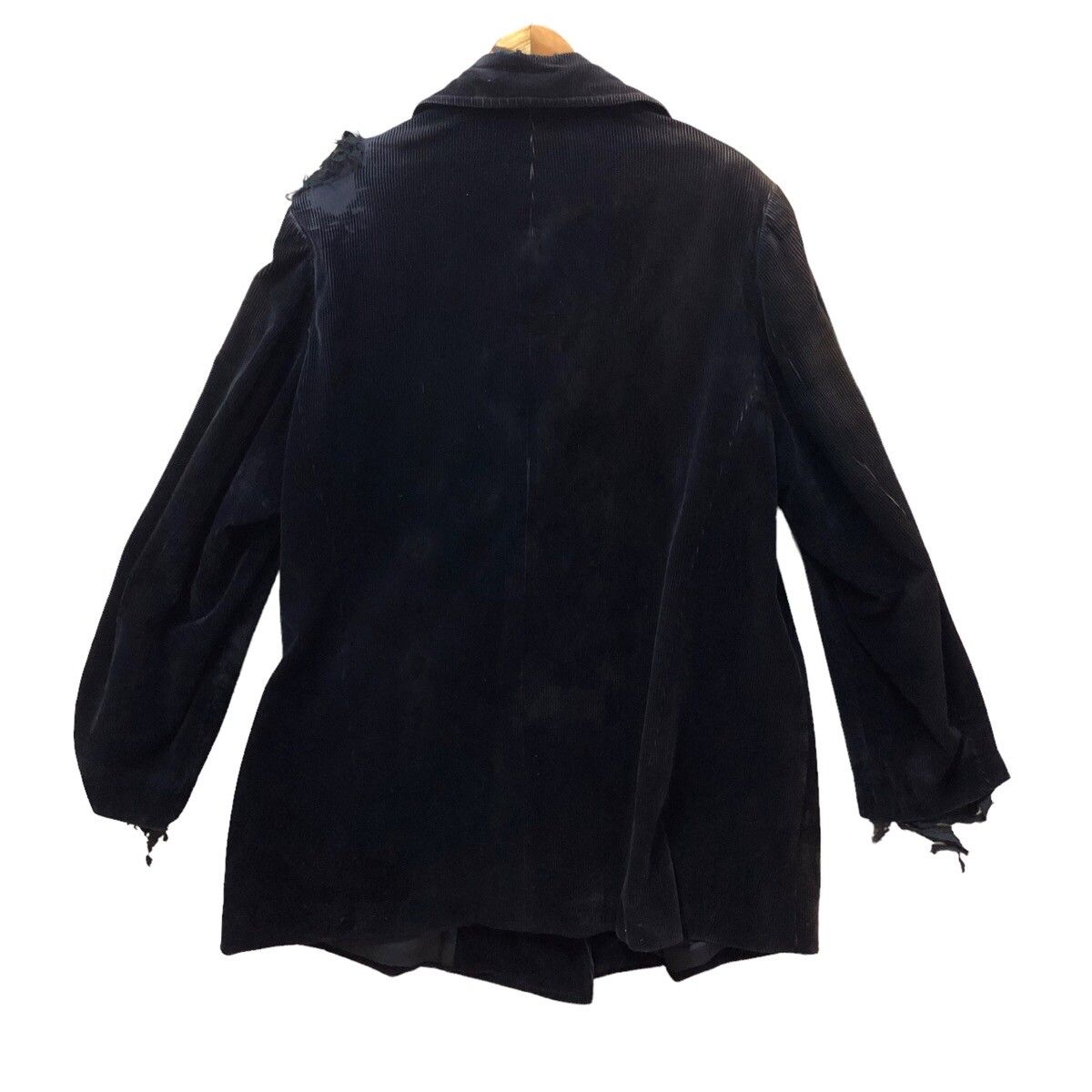 Vintage Yohji Yamamoto pour homme distressed curdoroy coat - 4