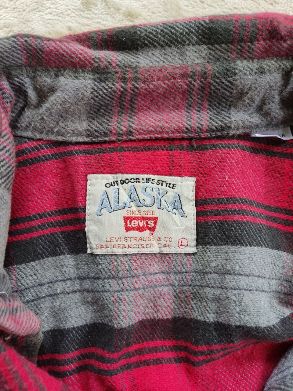 Vintage Levis Strauss Alaska Checkered USA Made Flannel - 7