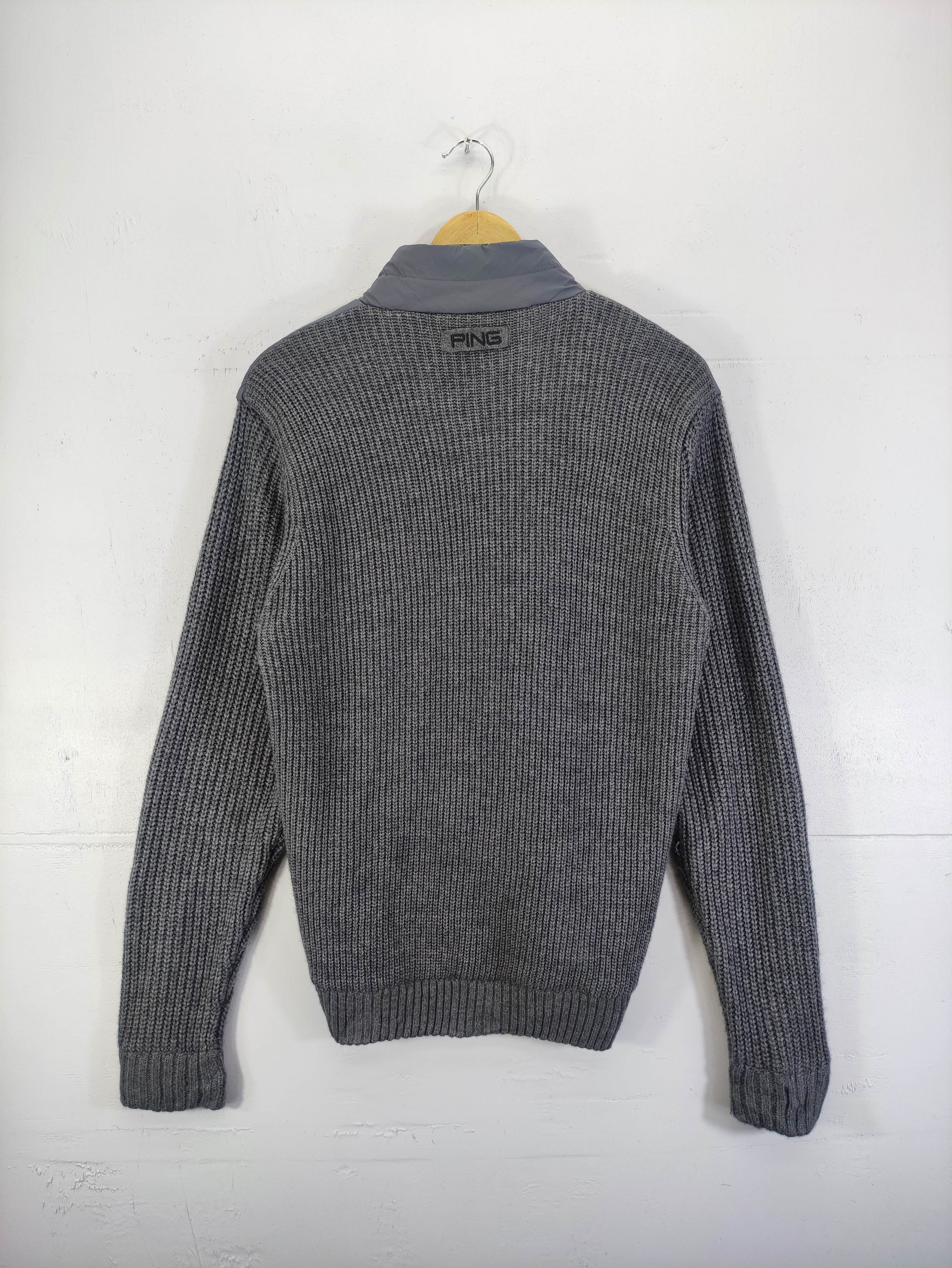 Vintage Ping Sweater Jacket knit Sleeve Zipper - 11