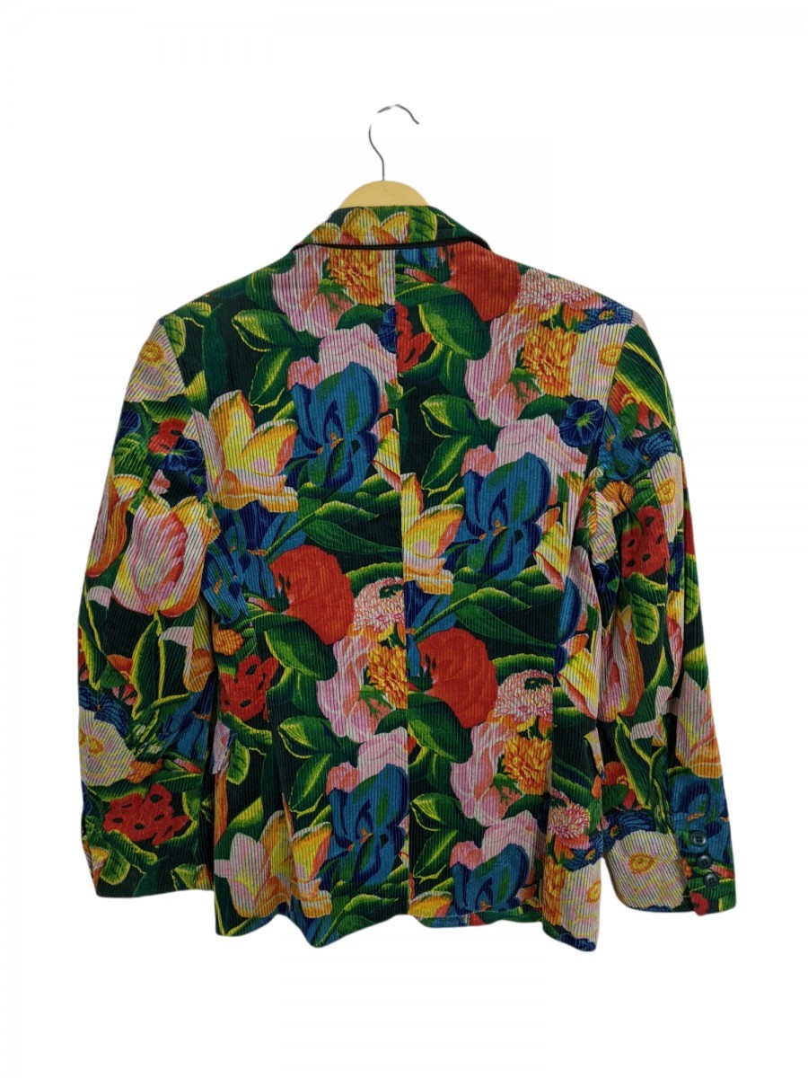 Vtg Floral Blazer Light Jacket Office Coat - 4