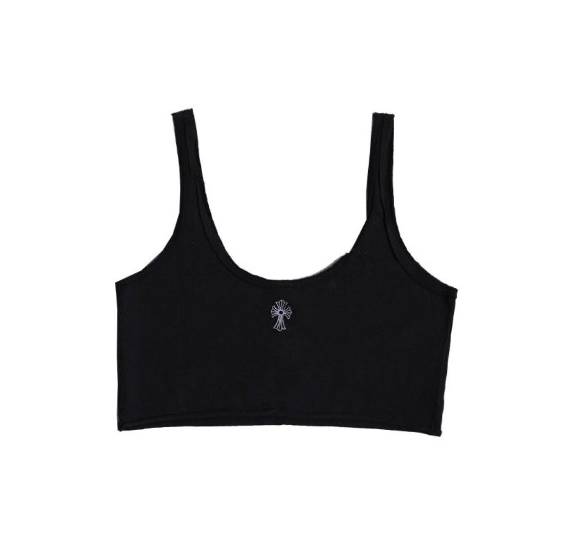 Embroidered cross logo GRP Y Not tank top tee - 2
