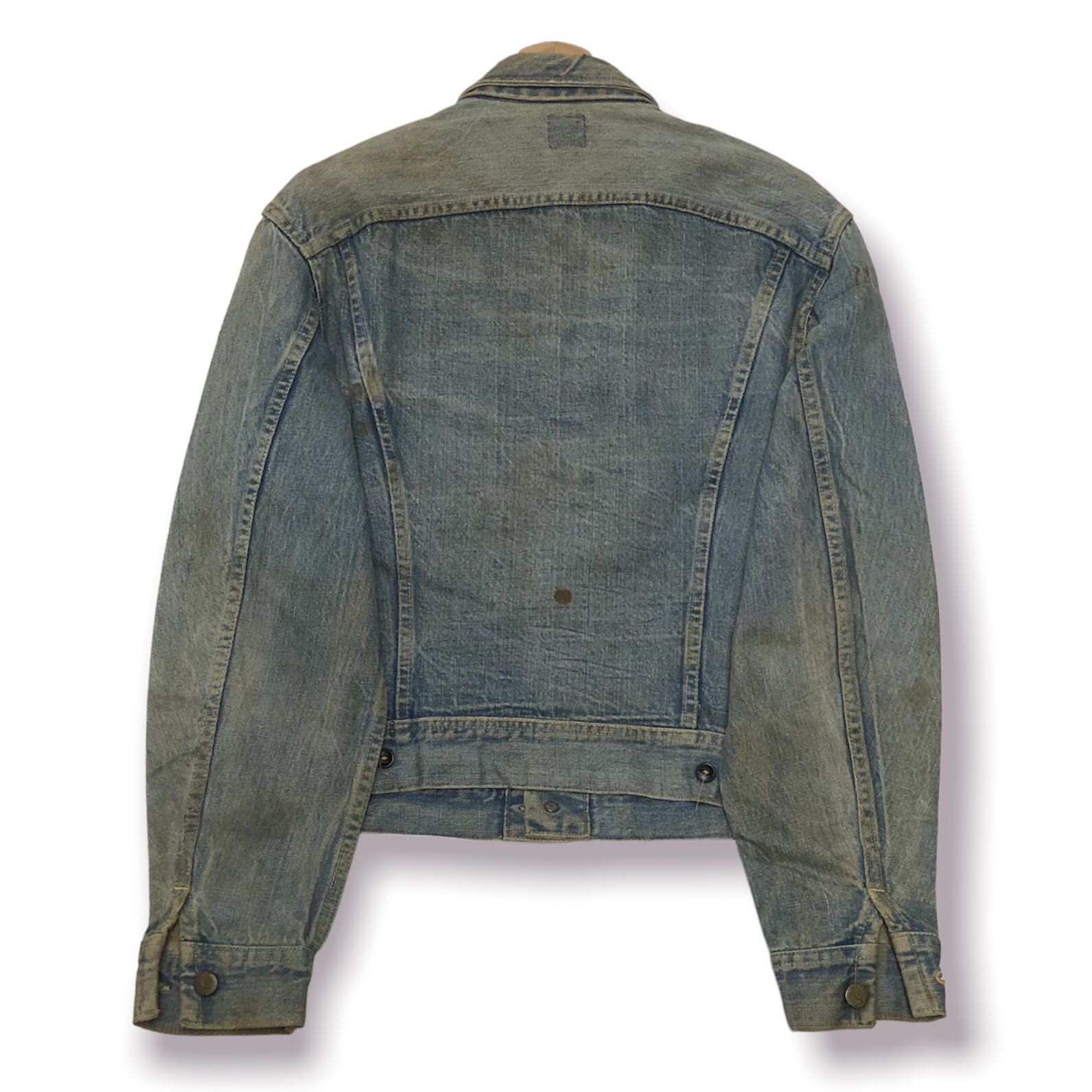 Vintage Denim Jacket LEE RIDER Union Made In Usa Size S - 2