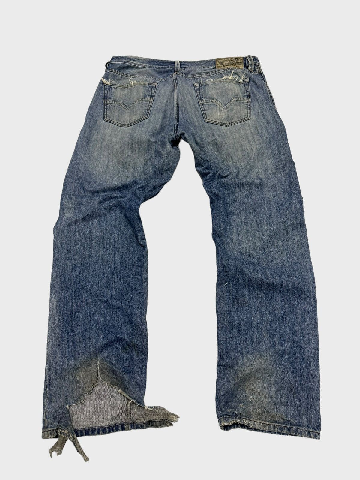 Vintage Distressed Diesel Industry Thrashed Jeans - 2