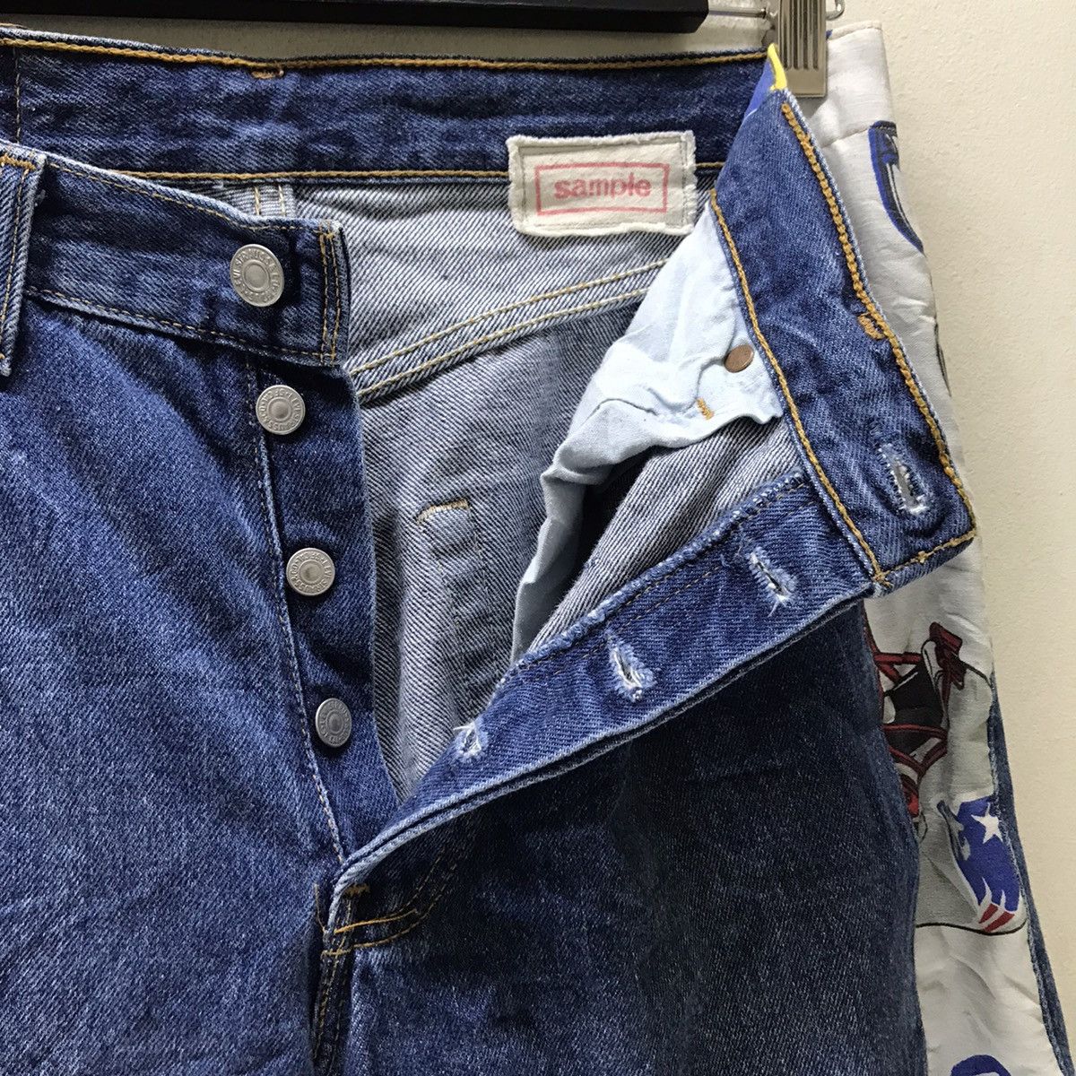 SAMPLE Vintage Levis 501 Needles Rebuild Jeans - 1