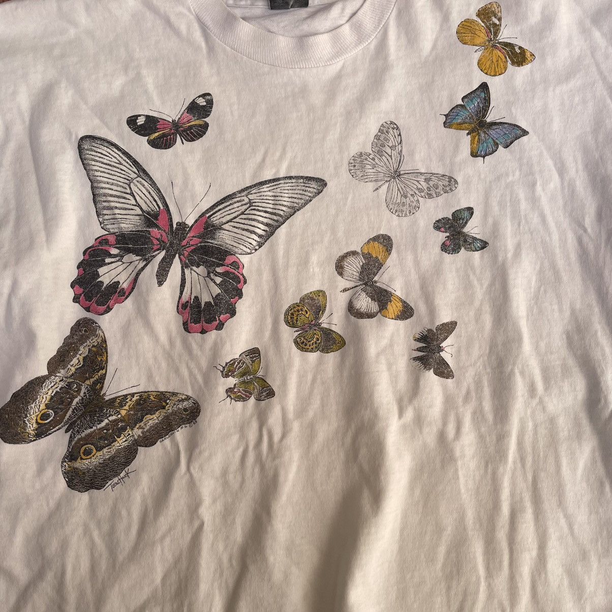 🦋vintage Harlquin butterfly tee 1980🦋 - 5