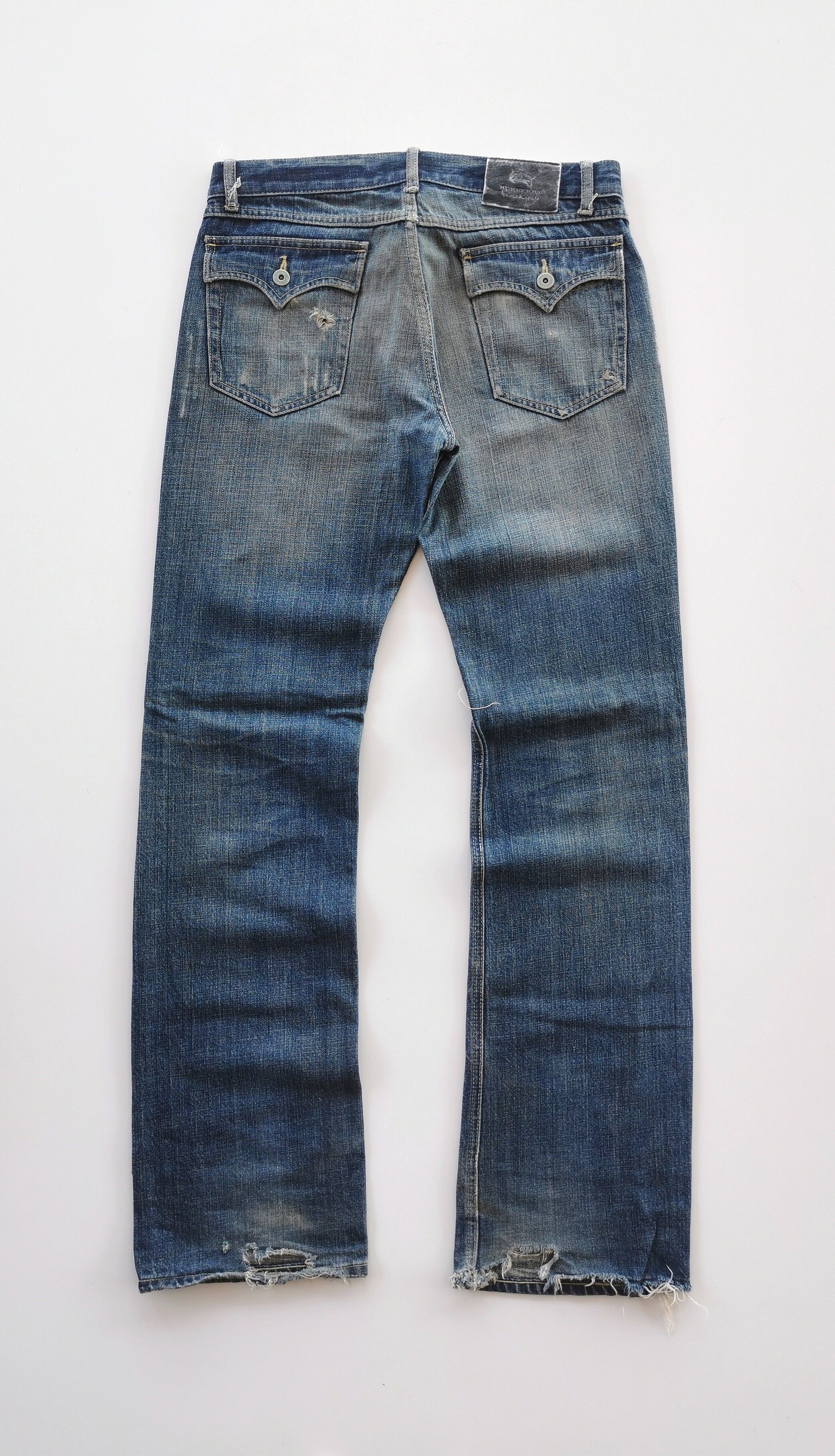 Burberry Slim Straight Distressed Jeans - 5