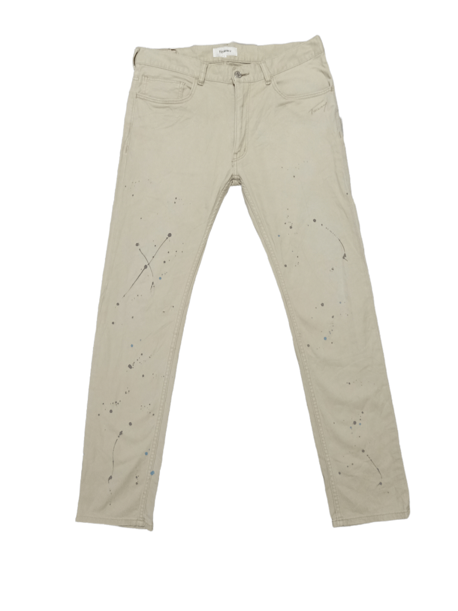 Tommy Hilfiger - Tommy NYC Paint Splatter Designer skinny Khakis - 1