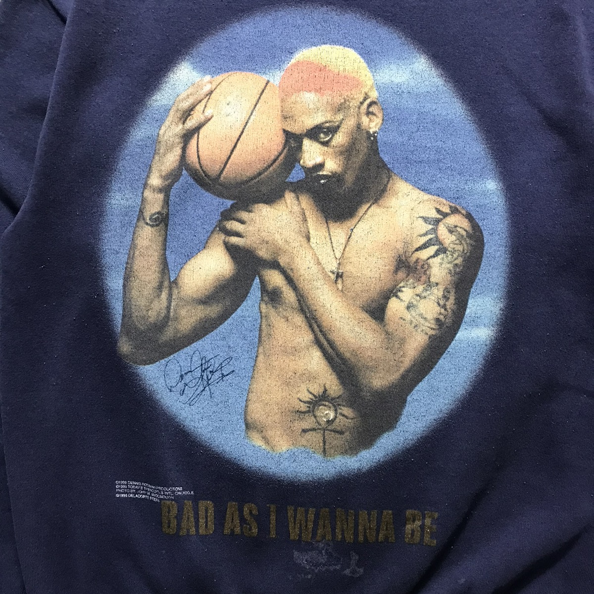 Other Designers Vintage - Vintage Dennis Rodman Bad As I Wanna Be  Sweatshirt 90s | hypevintageoutlet | REVERSIBLE