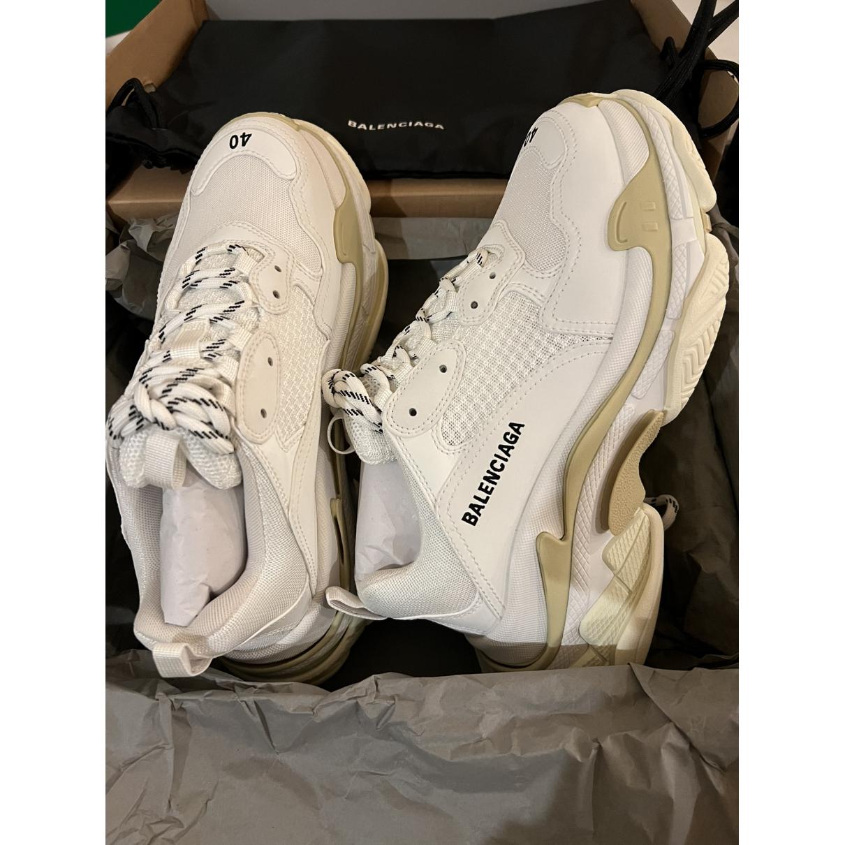 Triple S cloth trainers - 5