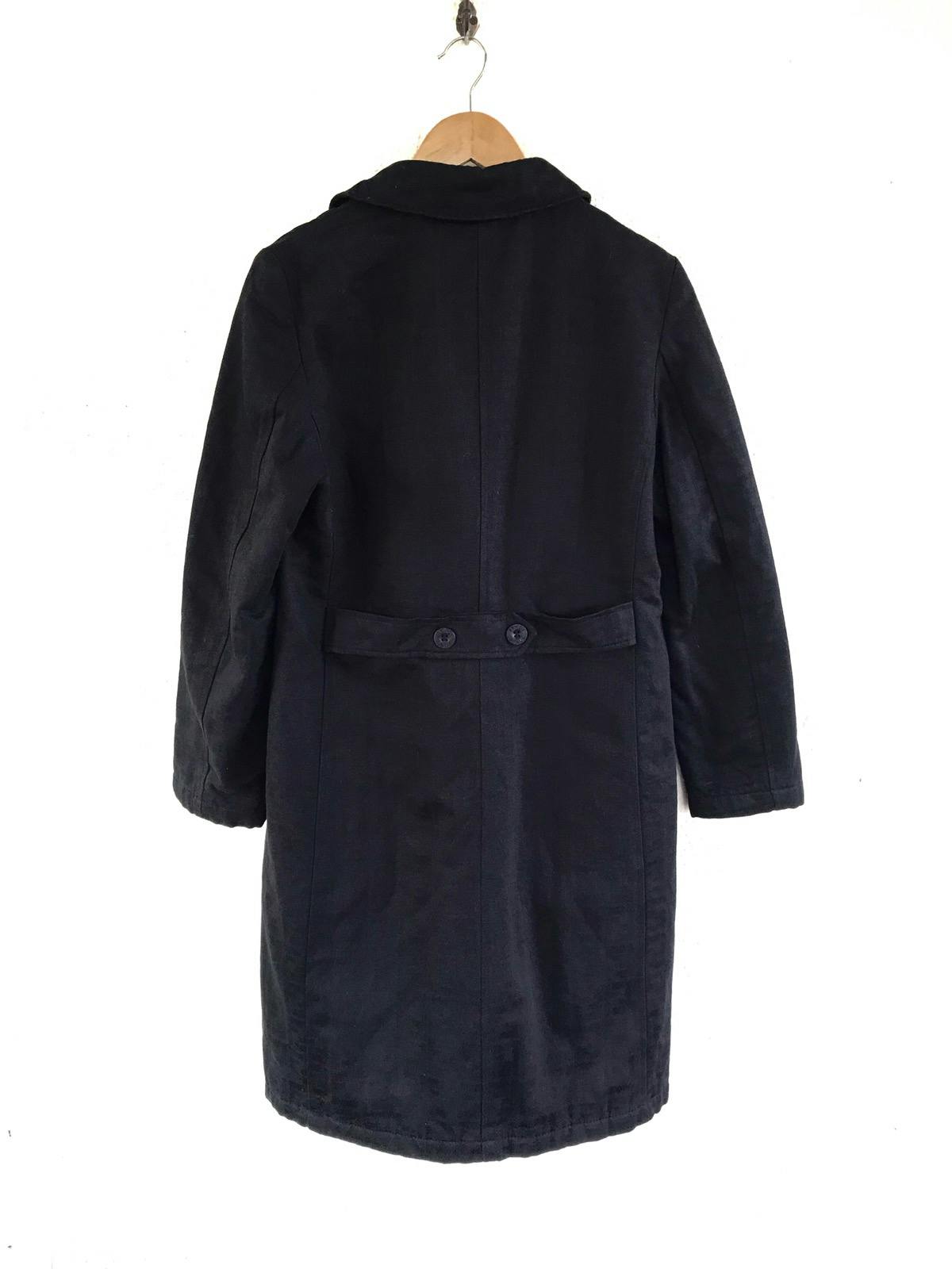 FENDI Monogram Zucca Black Trench Coat Long Jacket - 9