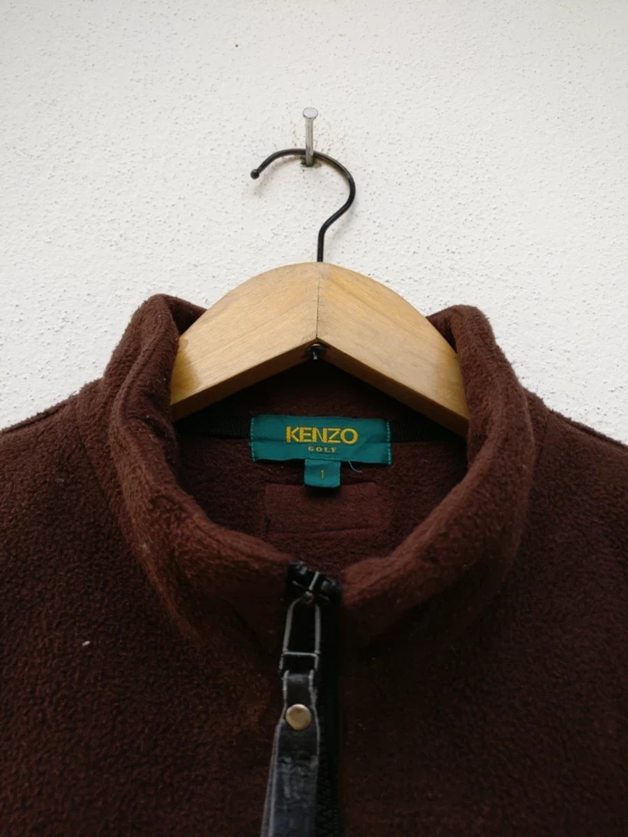 Vintage Japan Fleece Vest Zipper Jacket Outerwear - 4