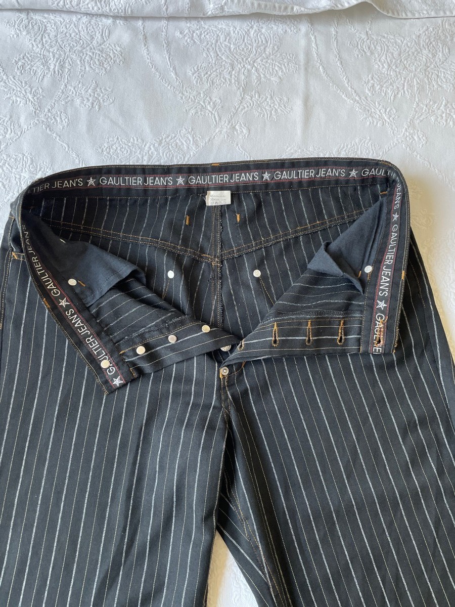 JPG Vintage wool striped pants (90s) - 7