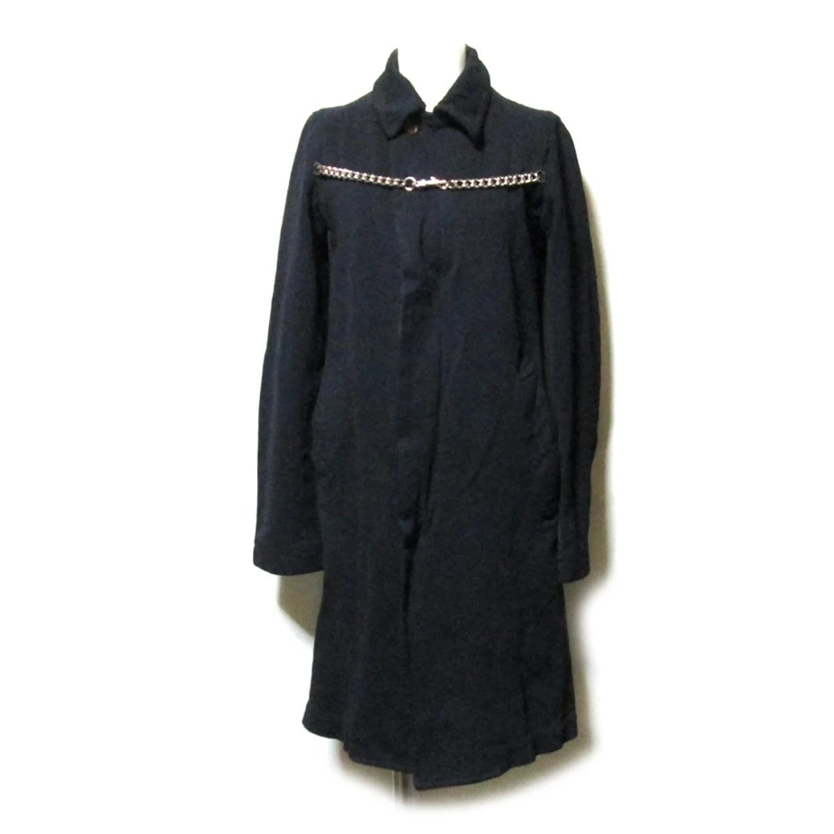 ARCHIVE ! AD2008 Boiled polyester chain black coat - 1