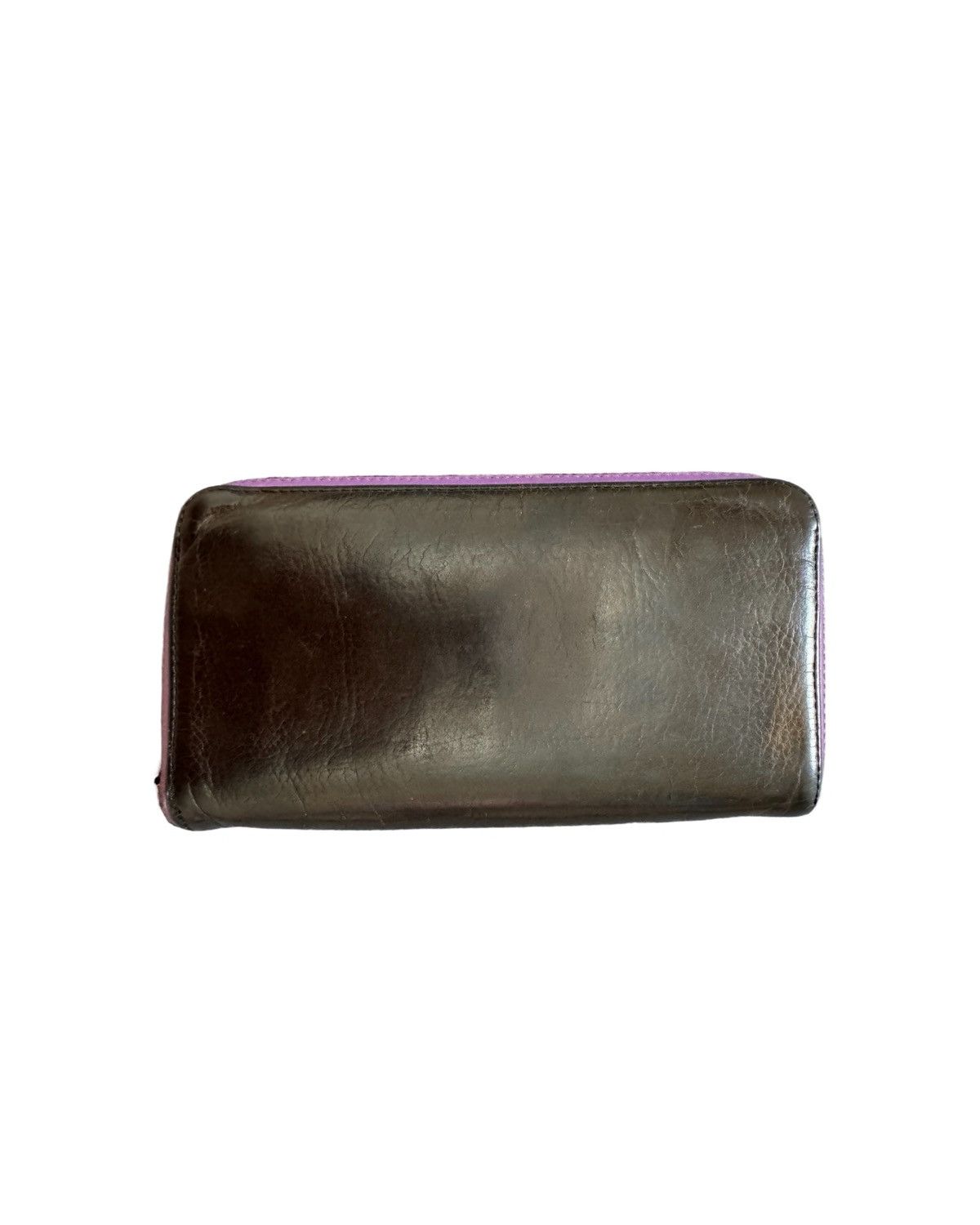 Triple cross patch purple lining wallet - 2