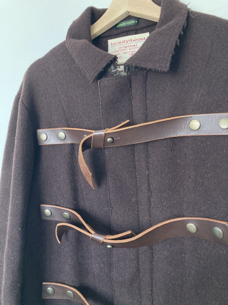 Beauty Beast - Readymade BB distressed bondage wool jacket - 8