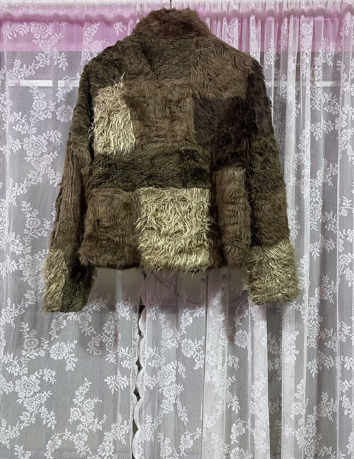 Rare Issey Miyake Patchwork Faux Fur Cropped - 2