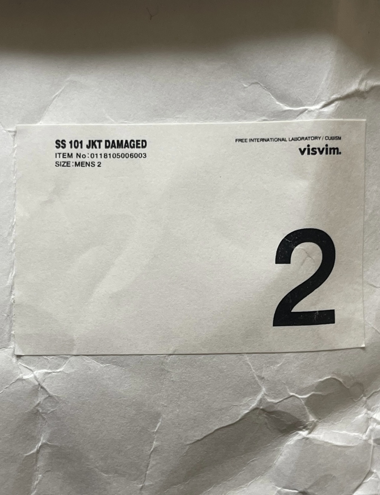 VISVIM 18SS SS 101 JKT DAMAGED - 8