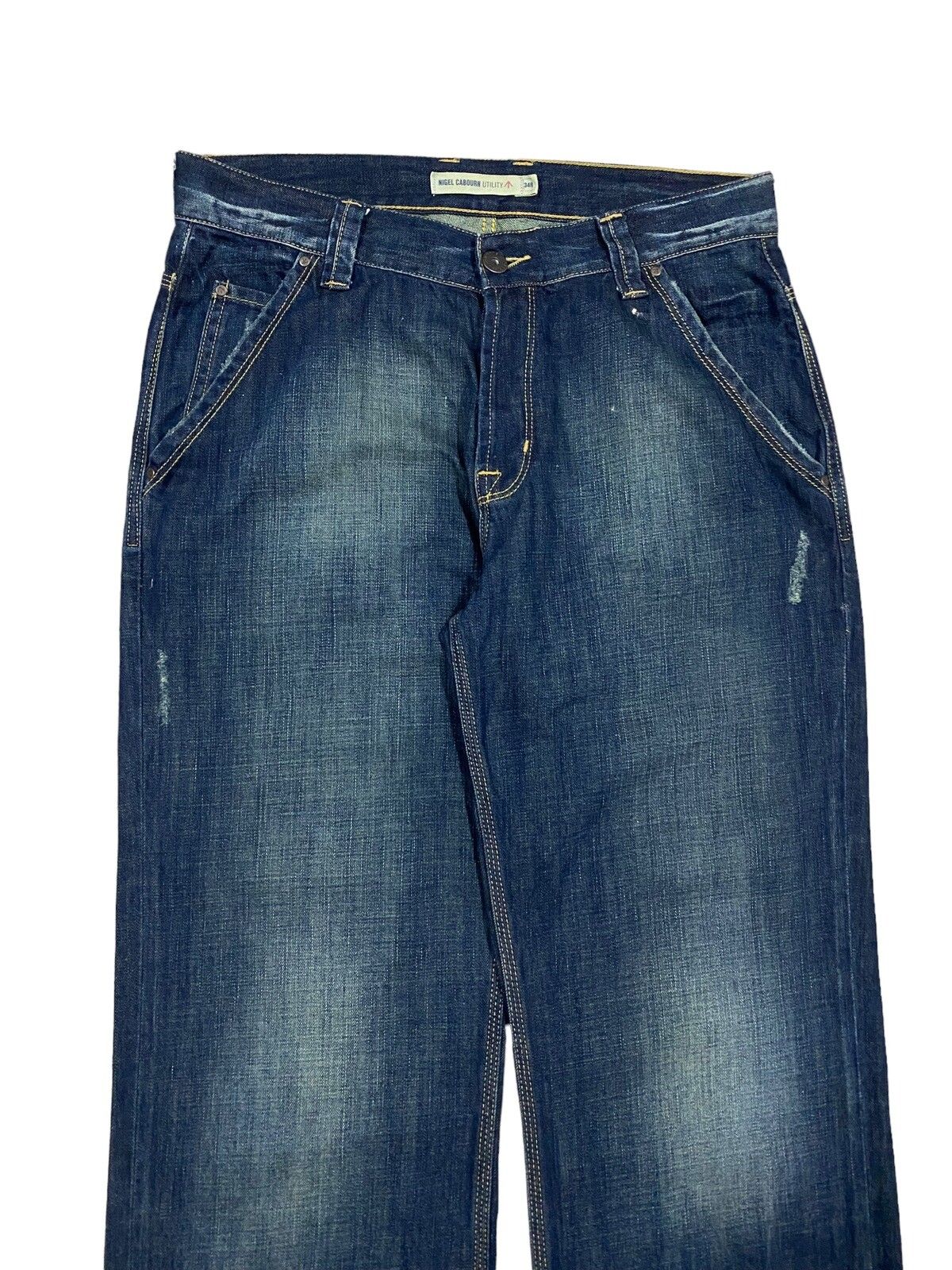 Vtg🔥Nigel Carbourn Utility Dark Blue Wash Jeans - 3