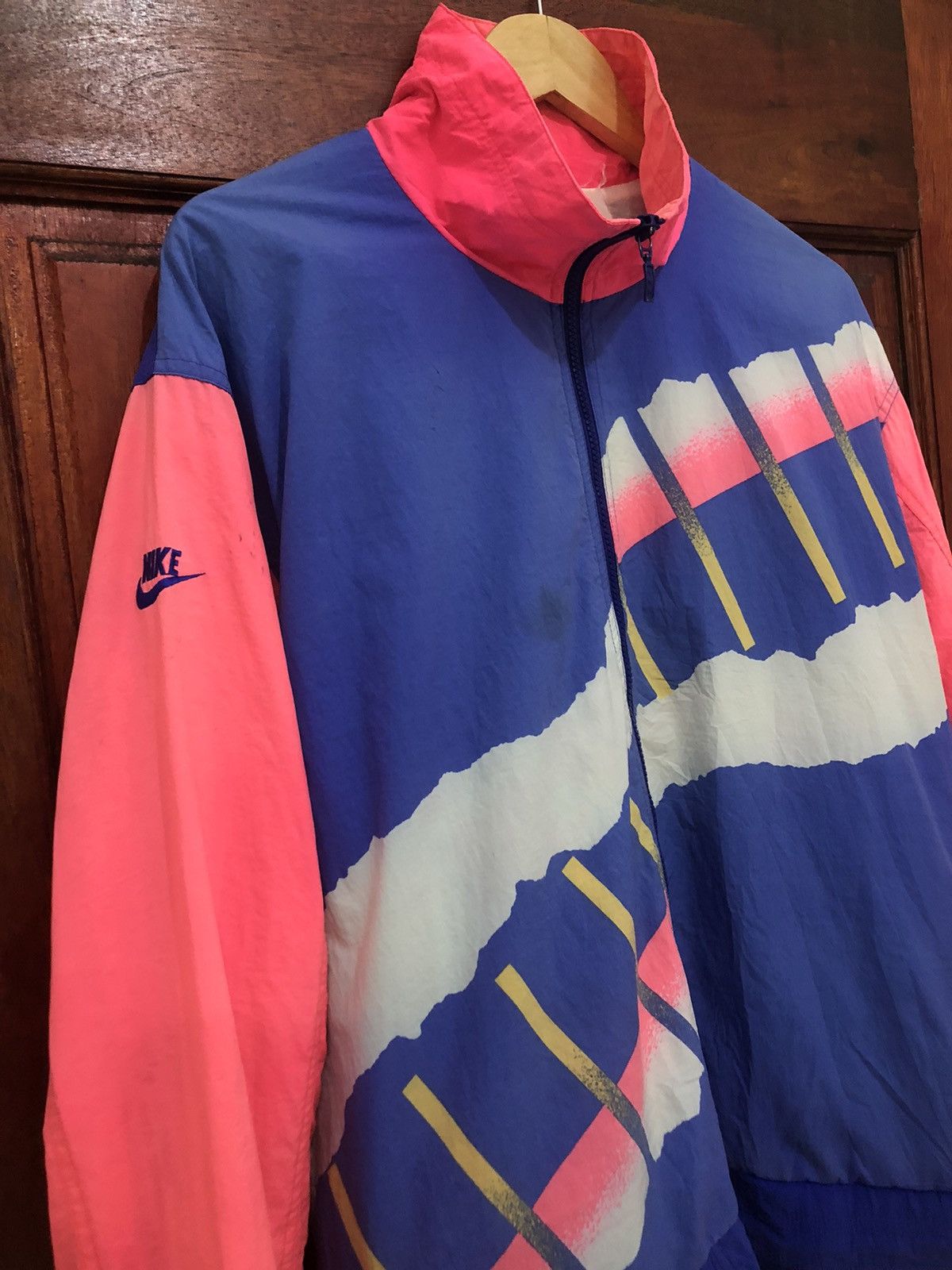 Vintage 90s Nike Challenge shops Court Reversible Windbreaker Jacket