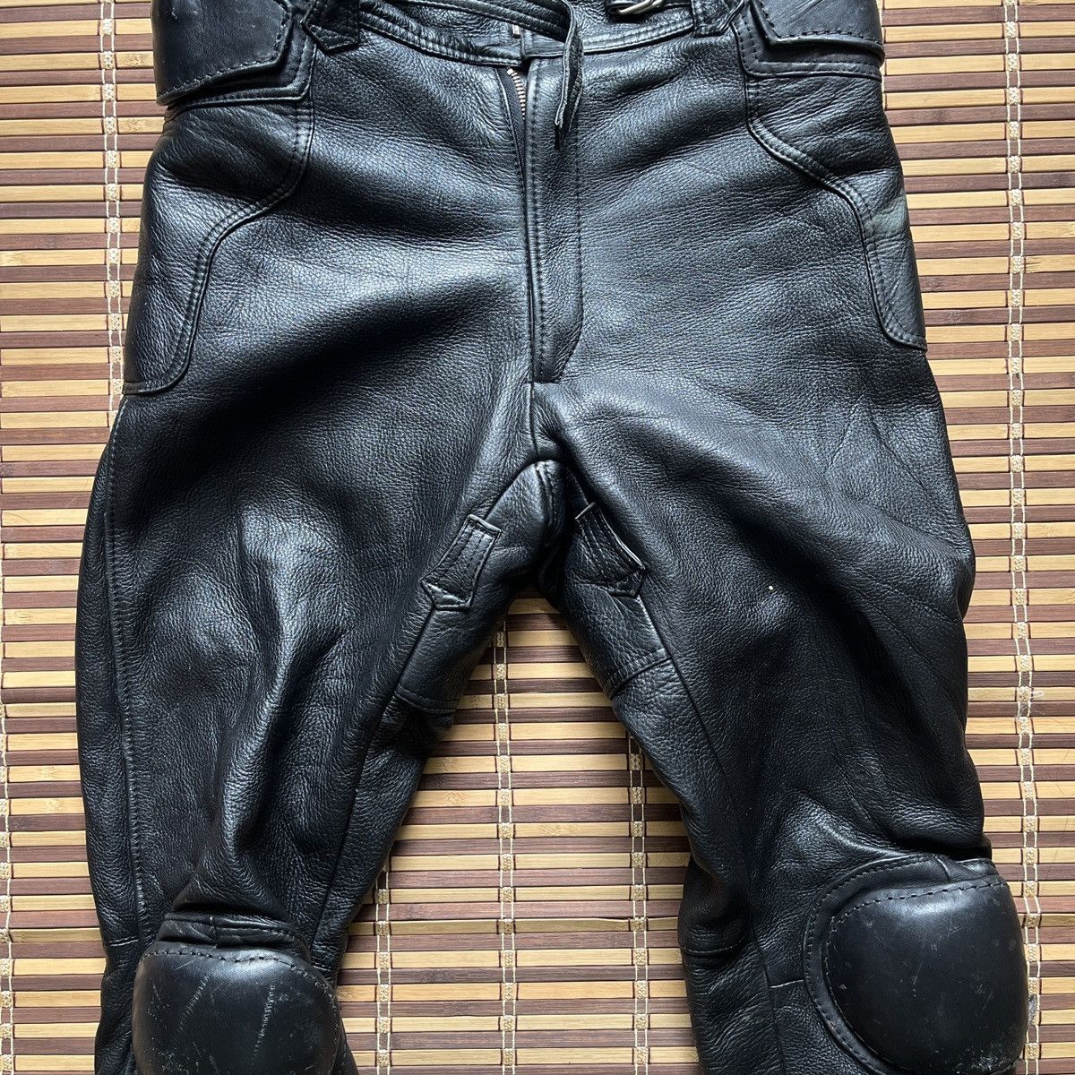 Vintage 1990s Kadoya Leather Racing Bikers Pants Japan - 24