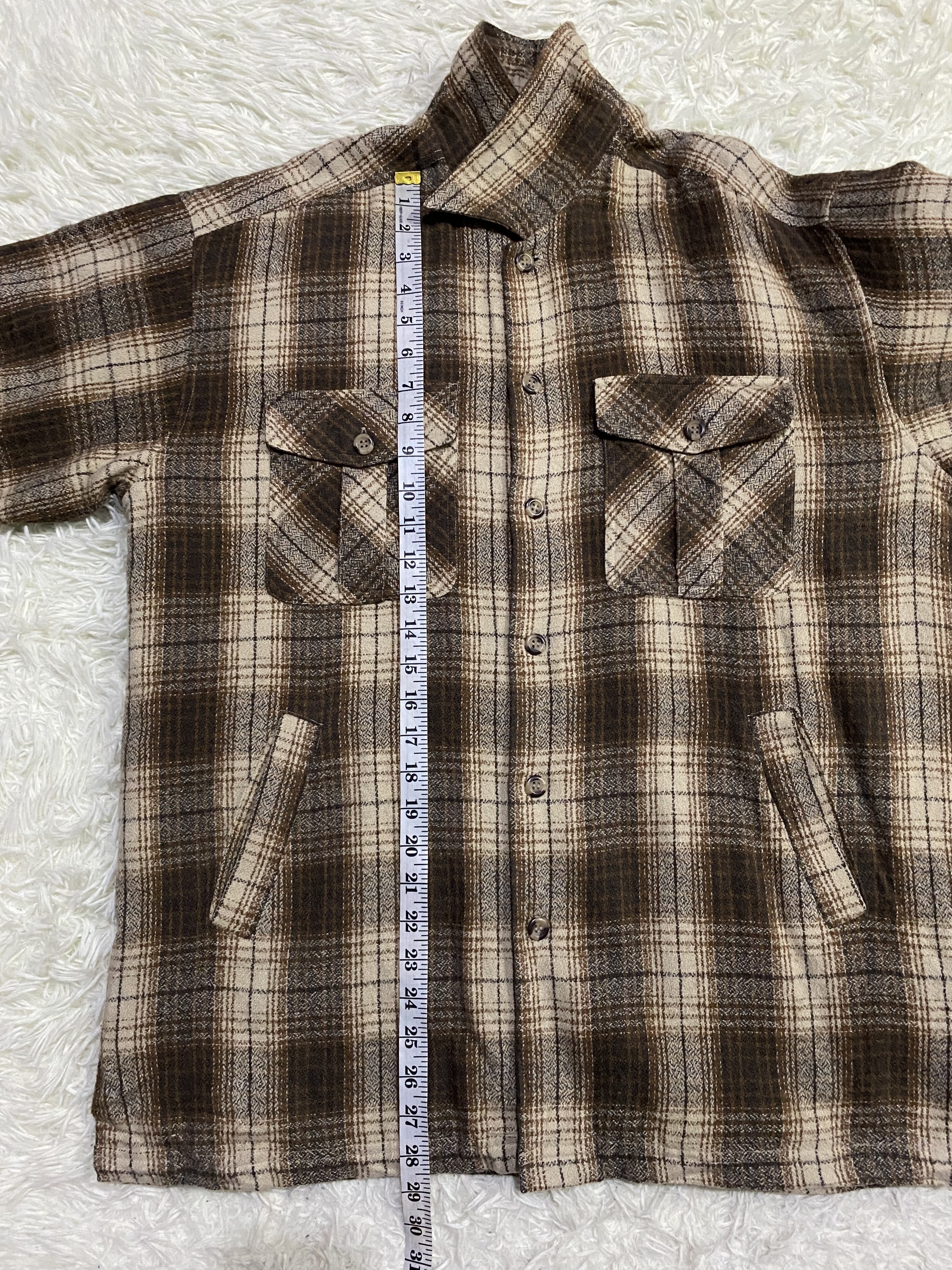 Flannel - Trav'ers AW-1 Checked Wool Blend Quilted Flannel - 14