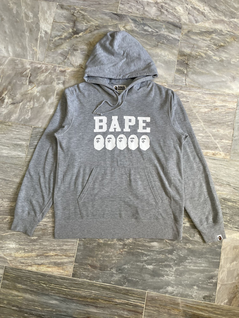 SS21 A Bathing Ape Go Skate Pack Grey Hoodie - 1