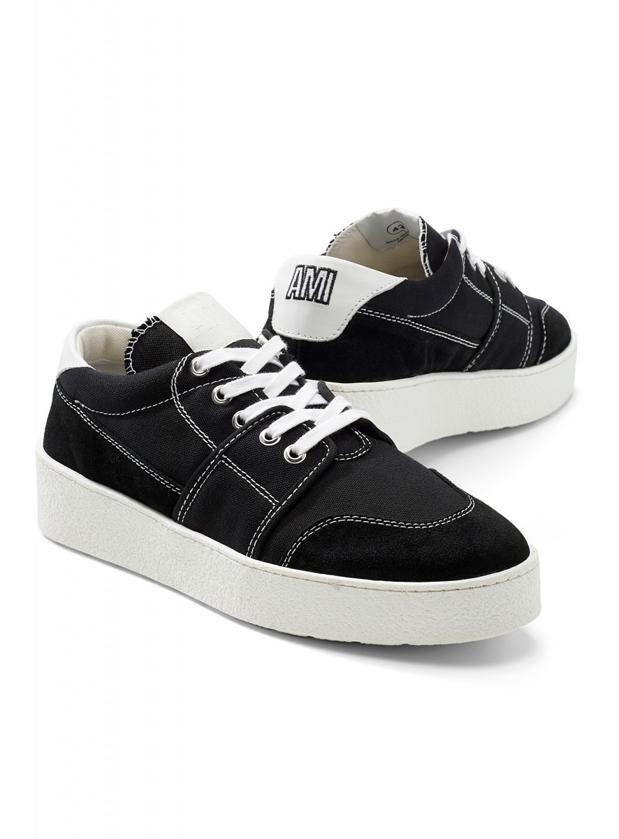 BNWT AW20 LOGO PATCH LOW-TOP SNEAKERS 45 - 1