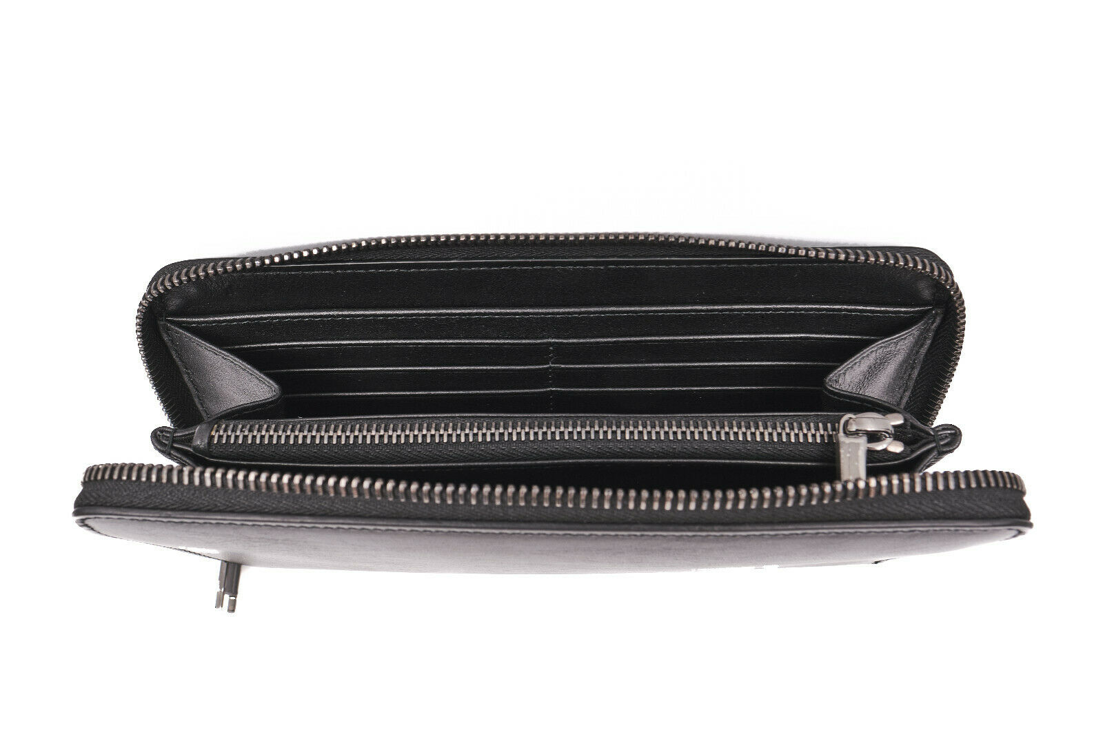 Dior Homme Black Leather Zip Wallet From 'SCUFF' Collection - 5