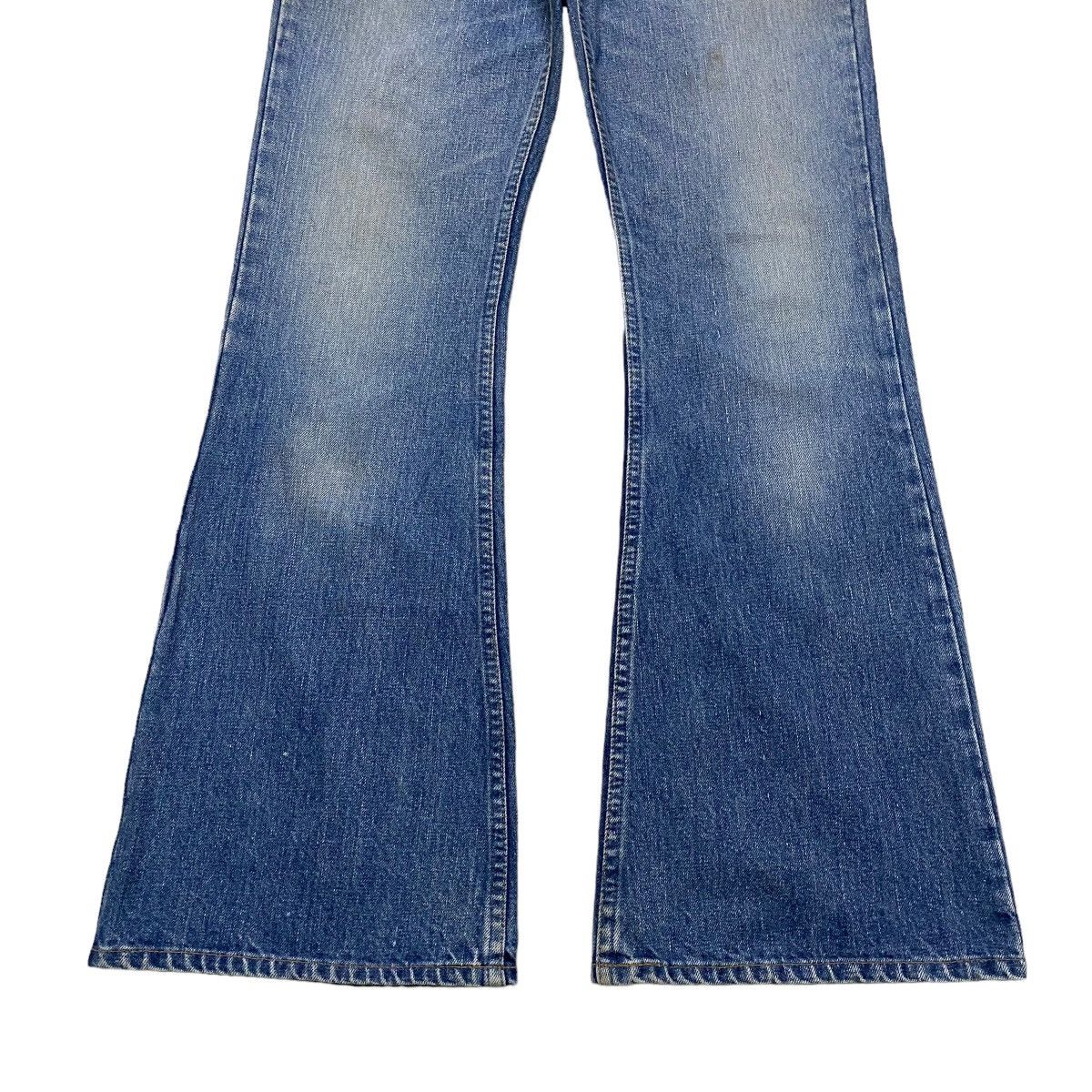 OrSlow Washed Blue Denim Super Flare Jeans - 6