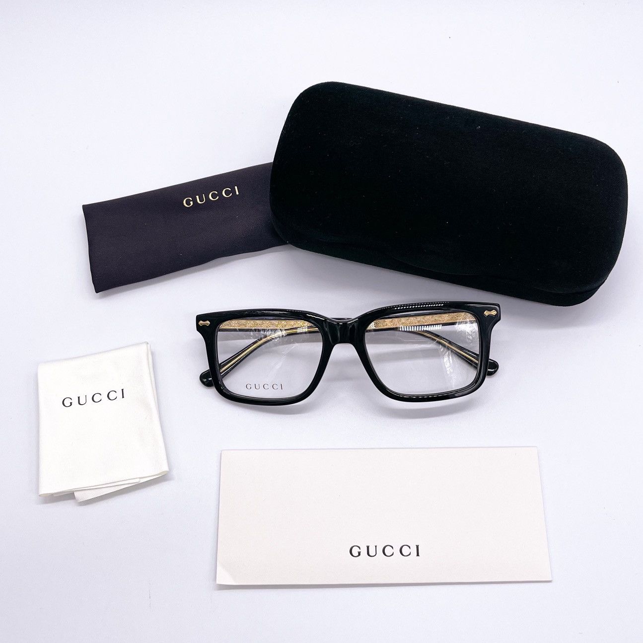 NEW GUCCI GG0914O 001 MEN’S EYEGLASSES GUCCI GG09140 BLACK - 8