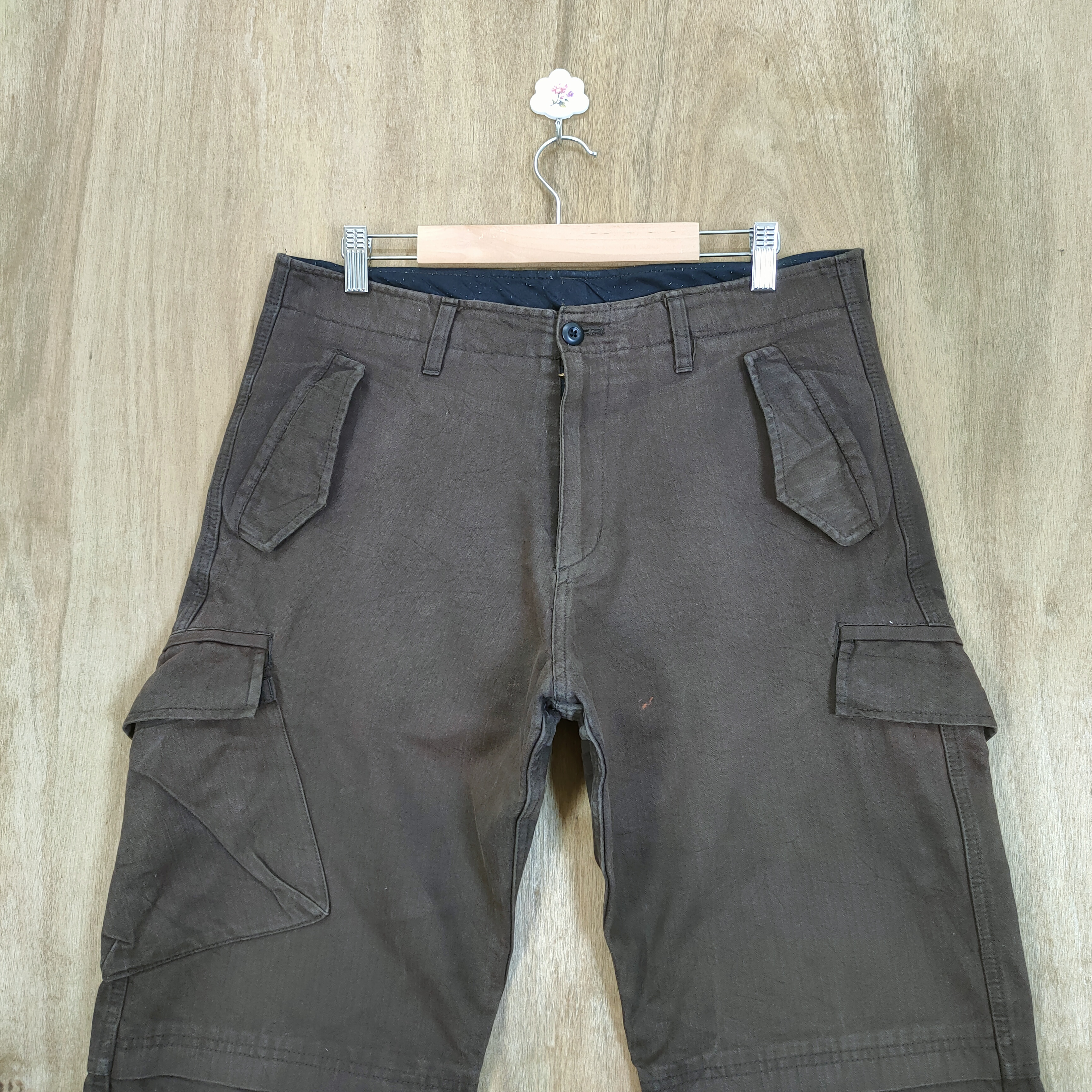 Vintage - PPFM BROWN CARGO PANTS - 4