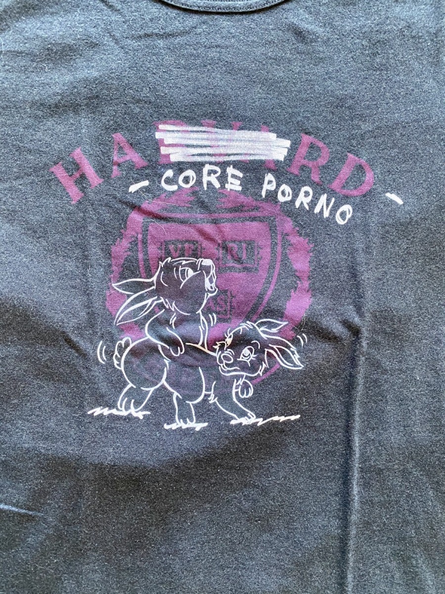 Hardcore porno Harvard tee - 2