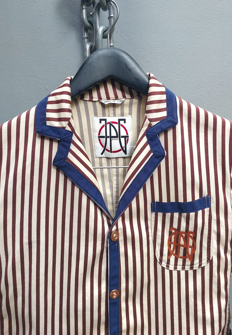 Jean Paul Gaultier x Vintage Jeans Striped Blazer - 1