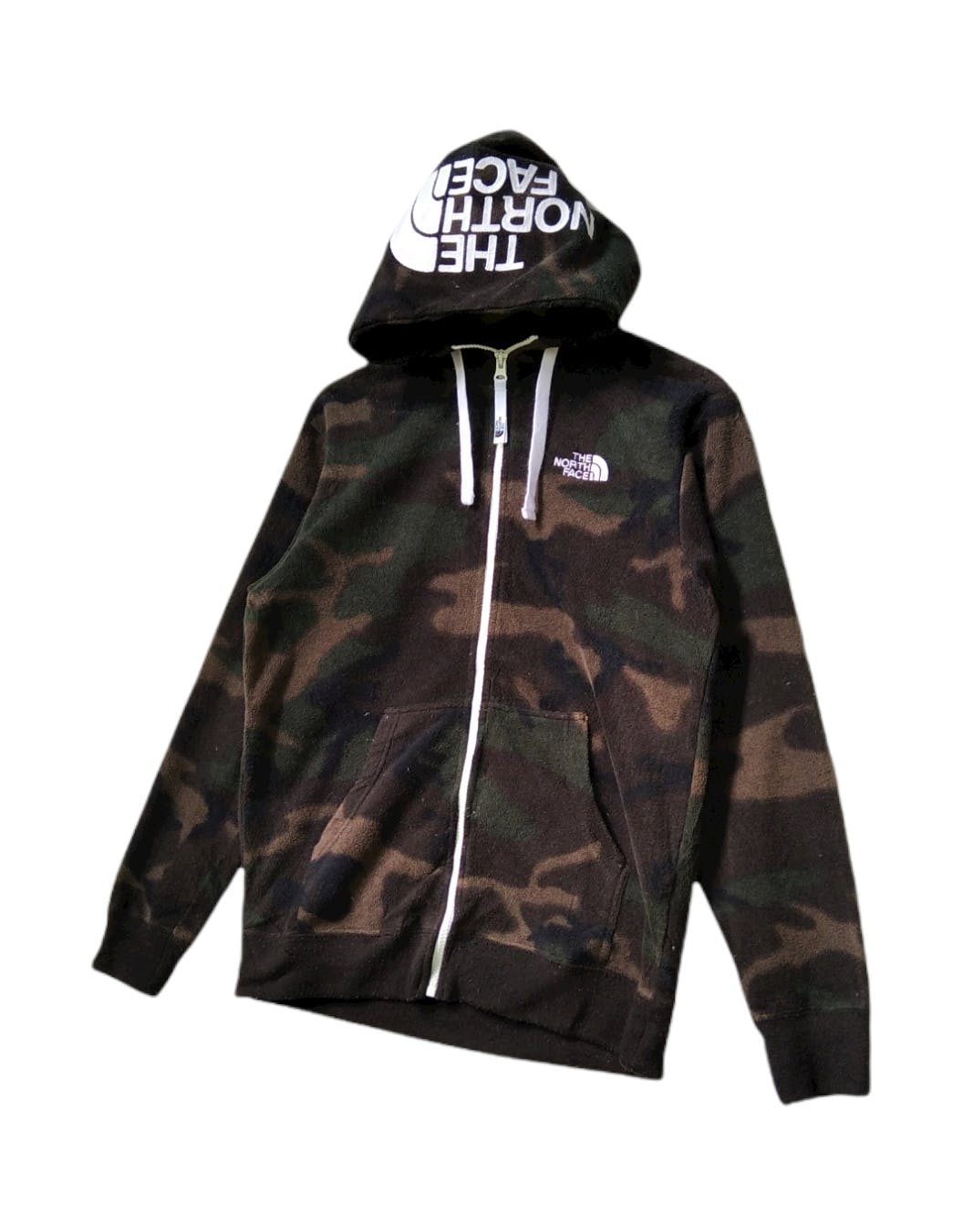 Stunning🔥The North Face Camo Embroided Logo Fleece Hoodie - 2