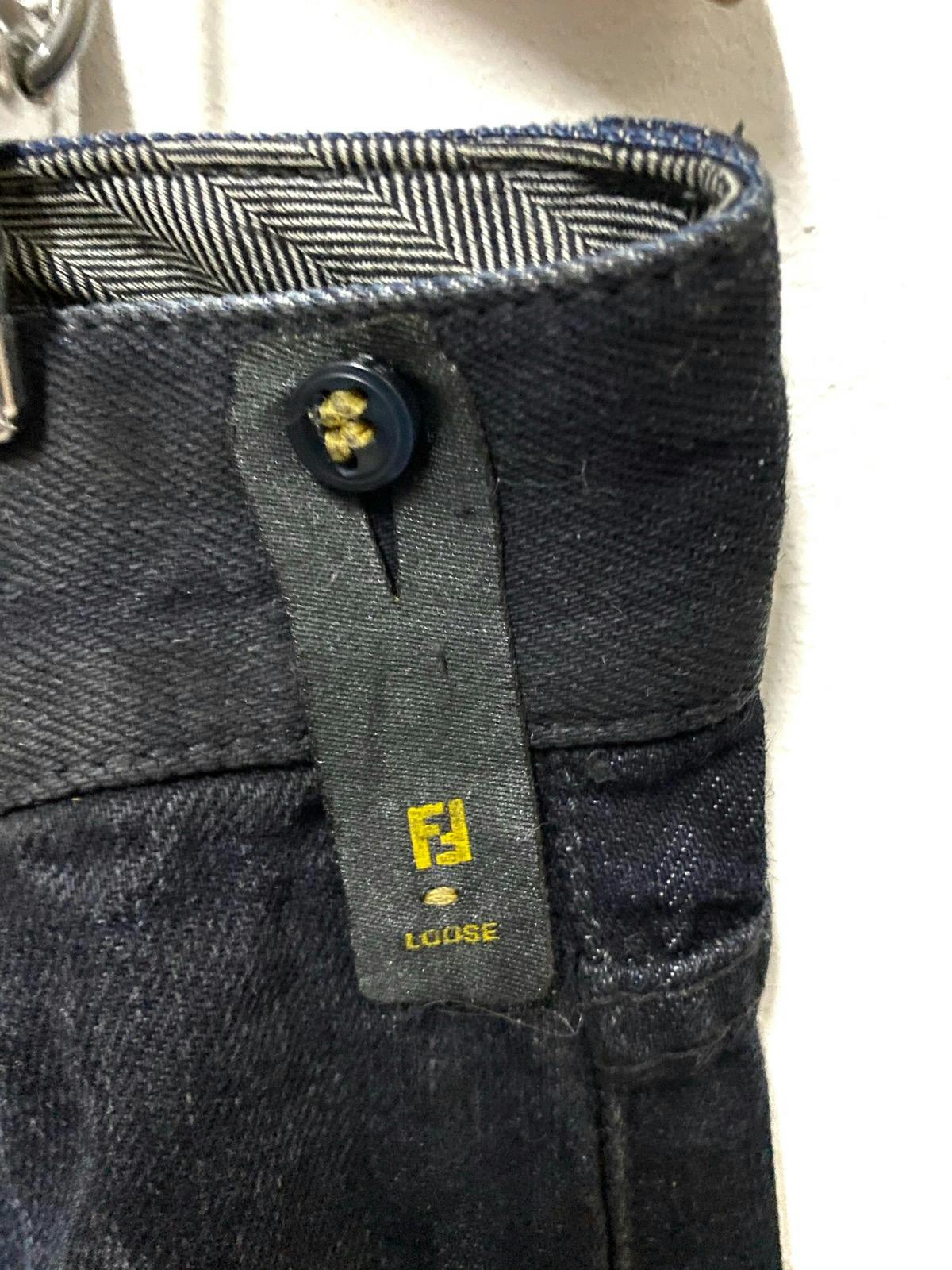 FENDI Zucca Denim Loose Jeans Made in Italy - 6