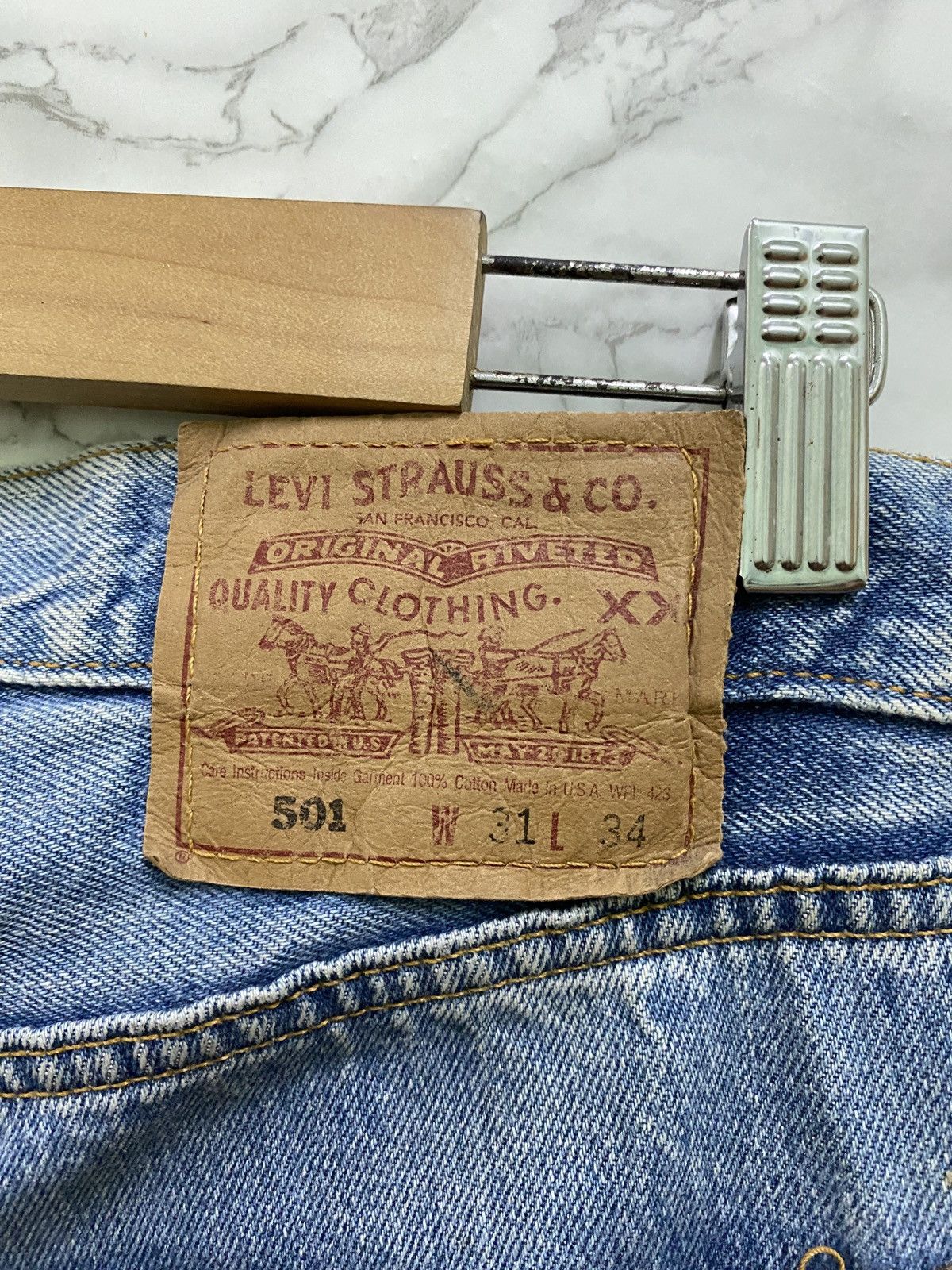 Vintage 90s Levi's 501 ⭐️ Custom Denim - 14