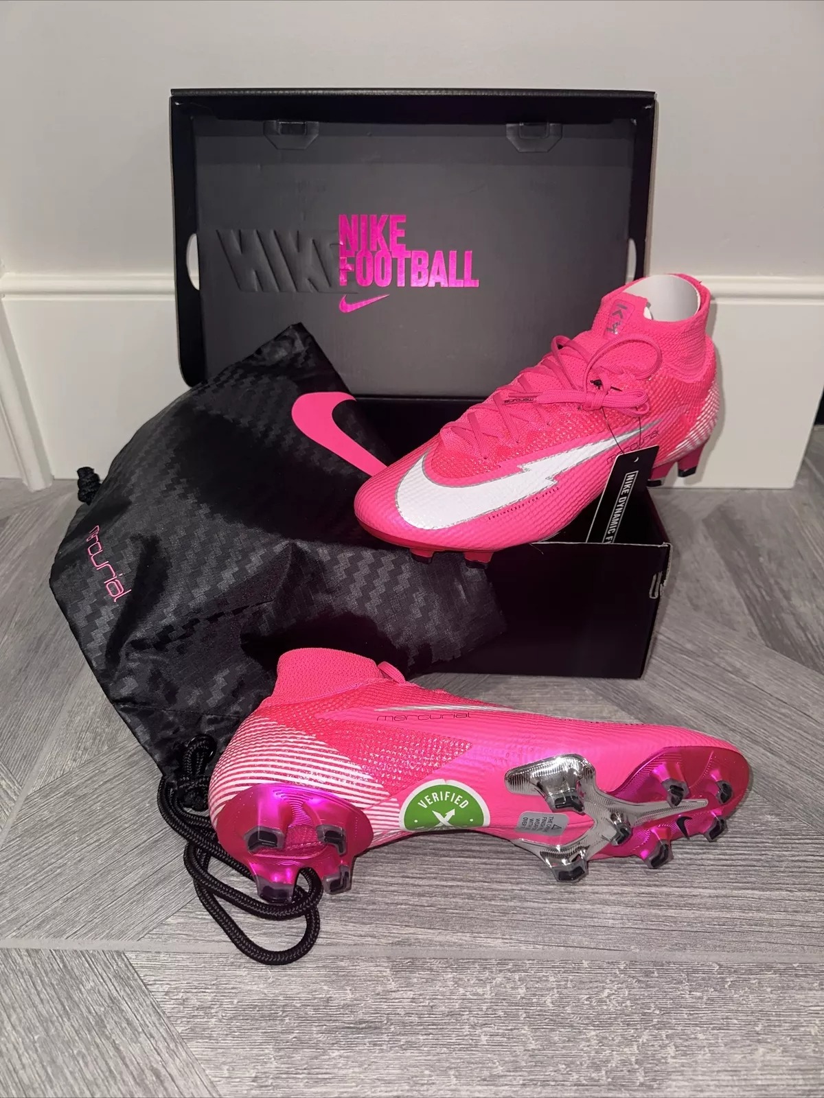 *RARE* Nike Mercurial Superfly 7 Elite Mbappe Rosa FG Pink Blast 100% Authenticity Verified - 1