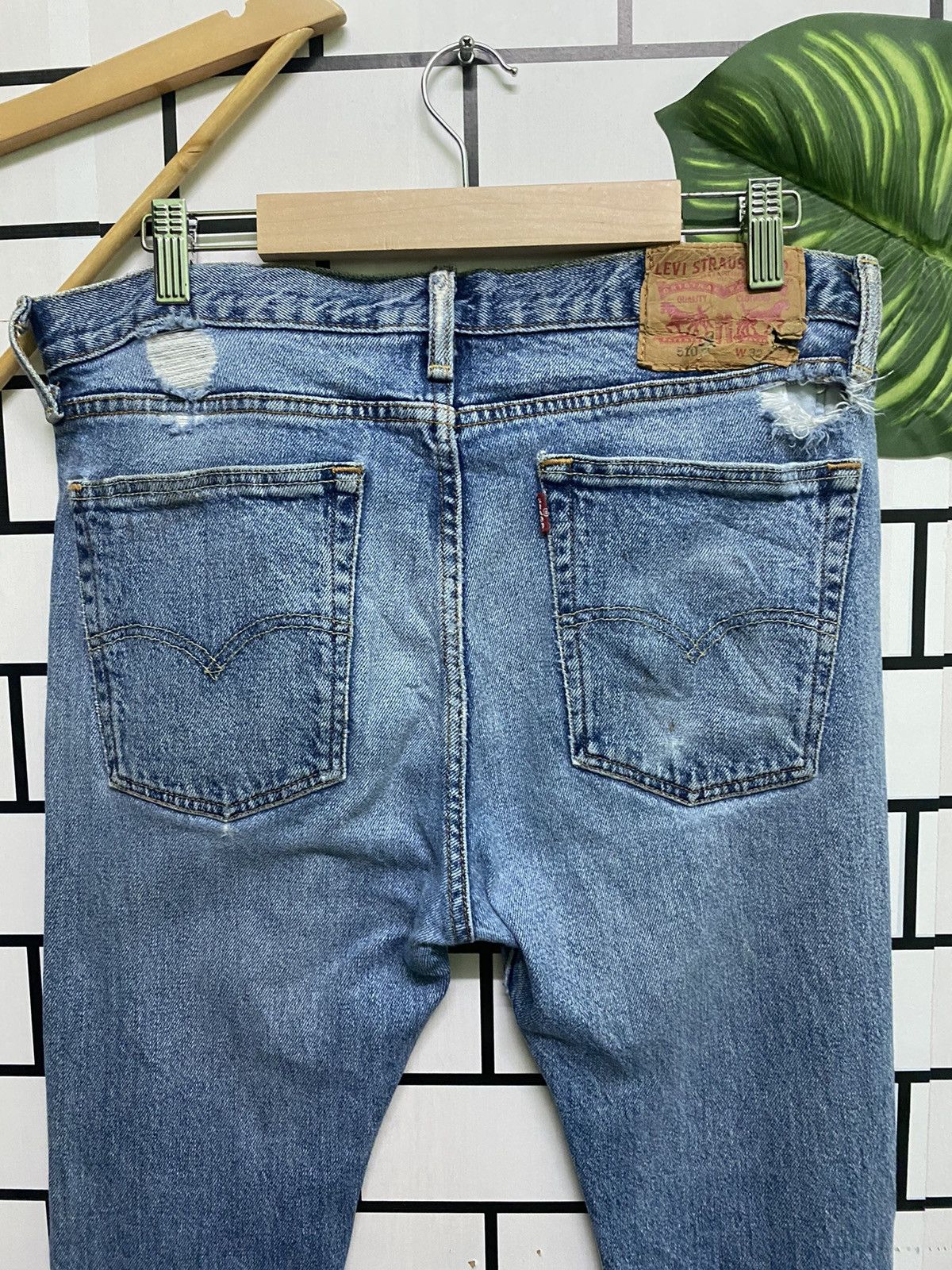 Vintage LEVIS 510 Distressed Super Skinny Jeans -L46 - 9